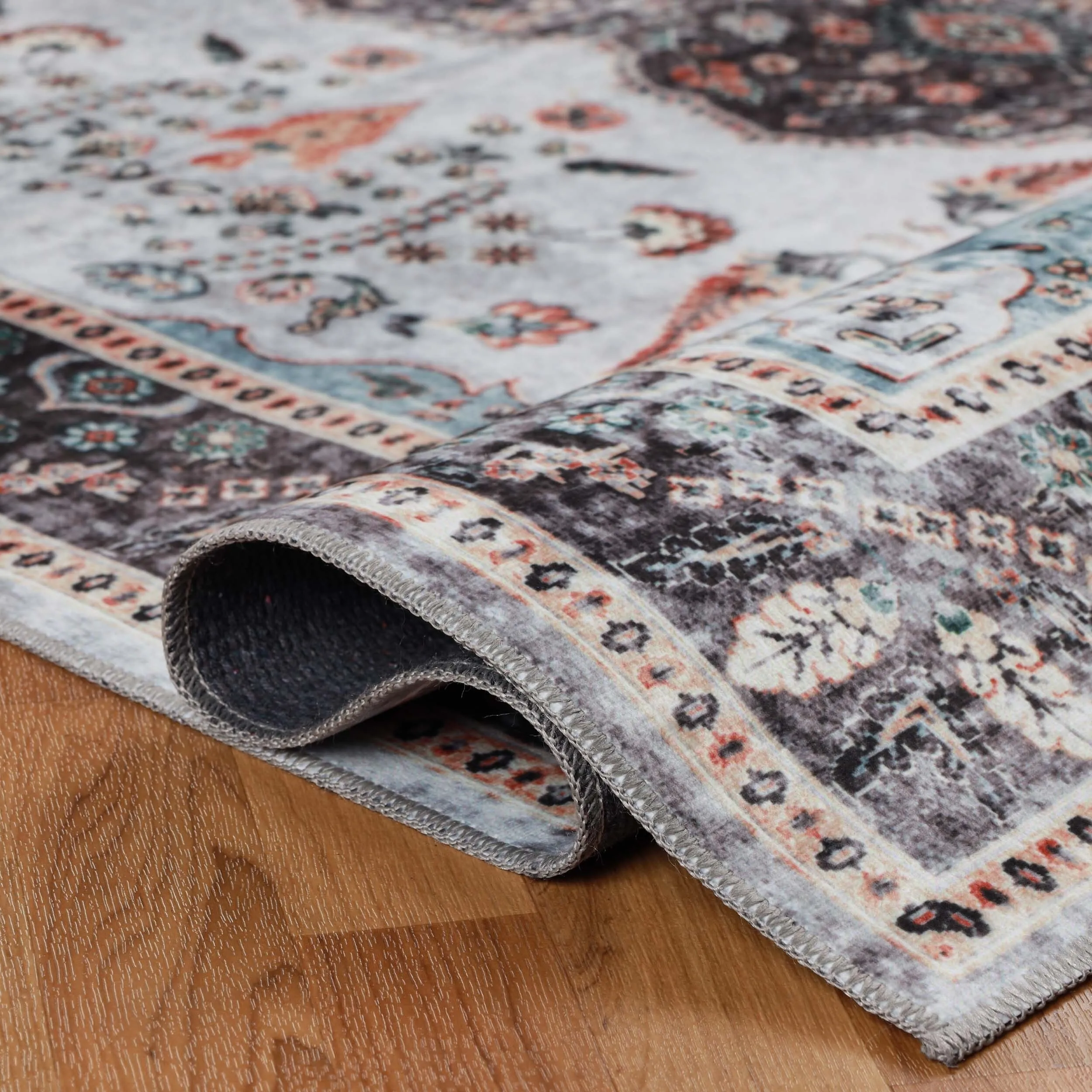Superior Sparrow Medallion Machine Washable Indoor Area Rug or Runner