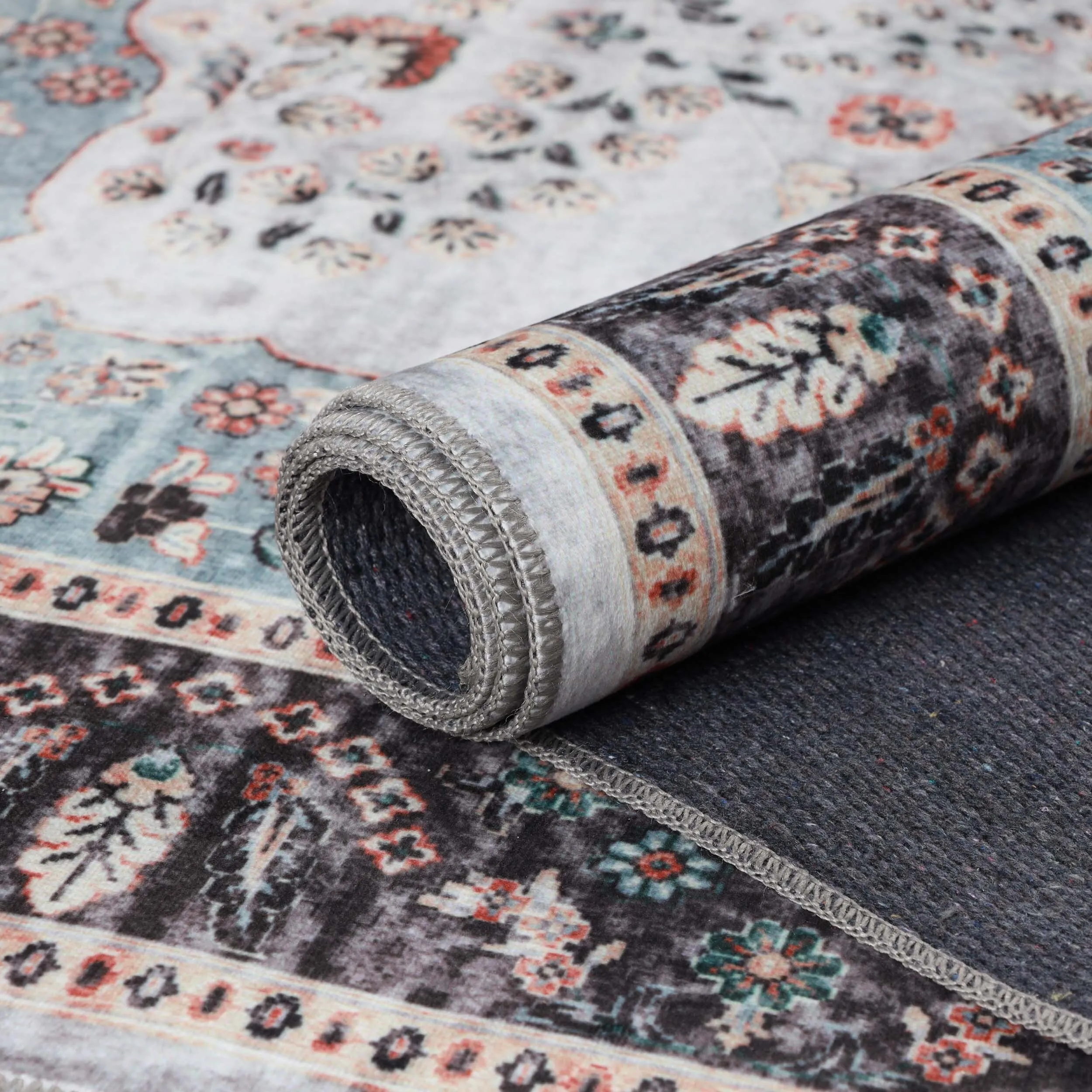 Superior Sparrow Medallion Machine Washable Indoor Area Rug or Runner