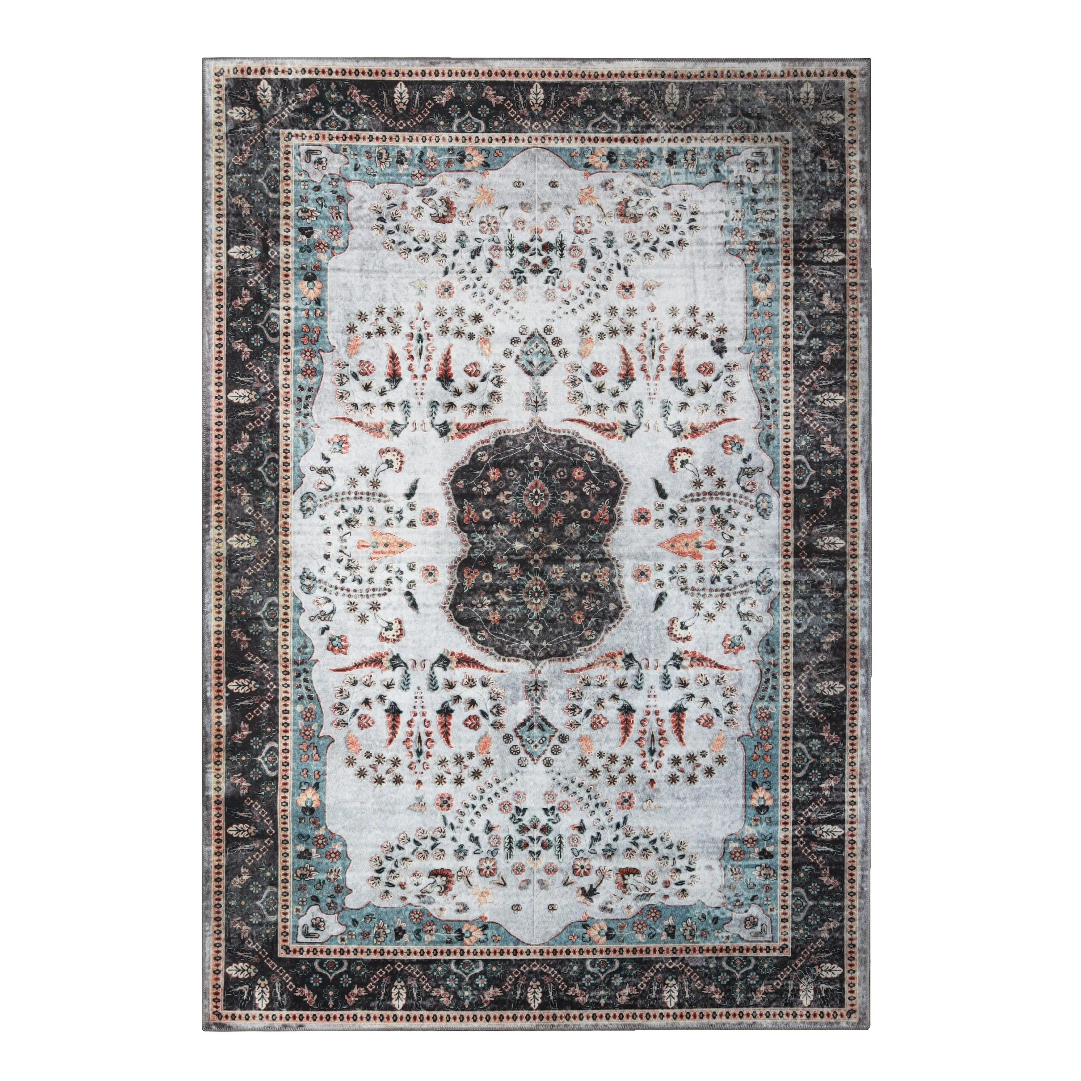 Superior Sparrow Medallion Machine Washable Indoor Area Rug or Runner