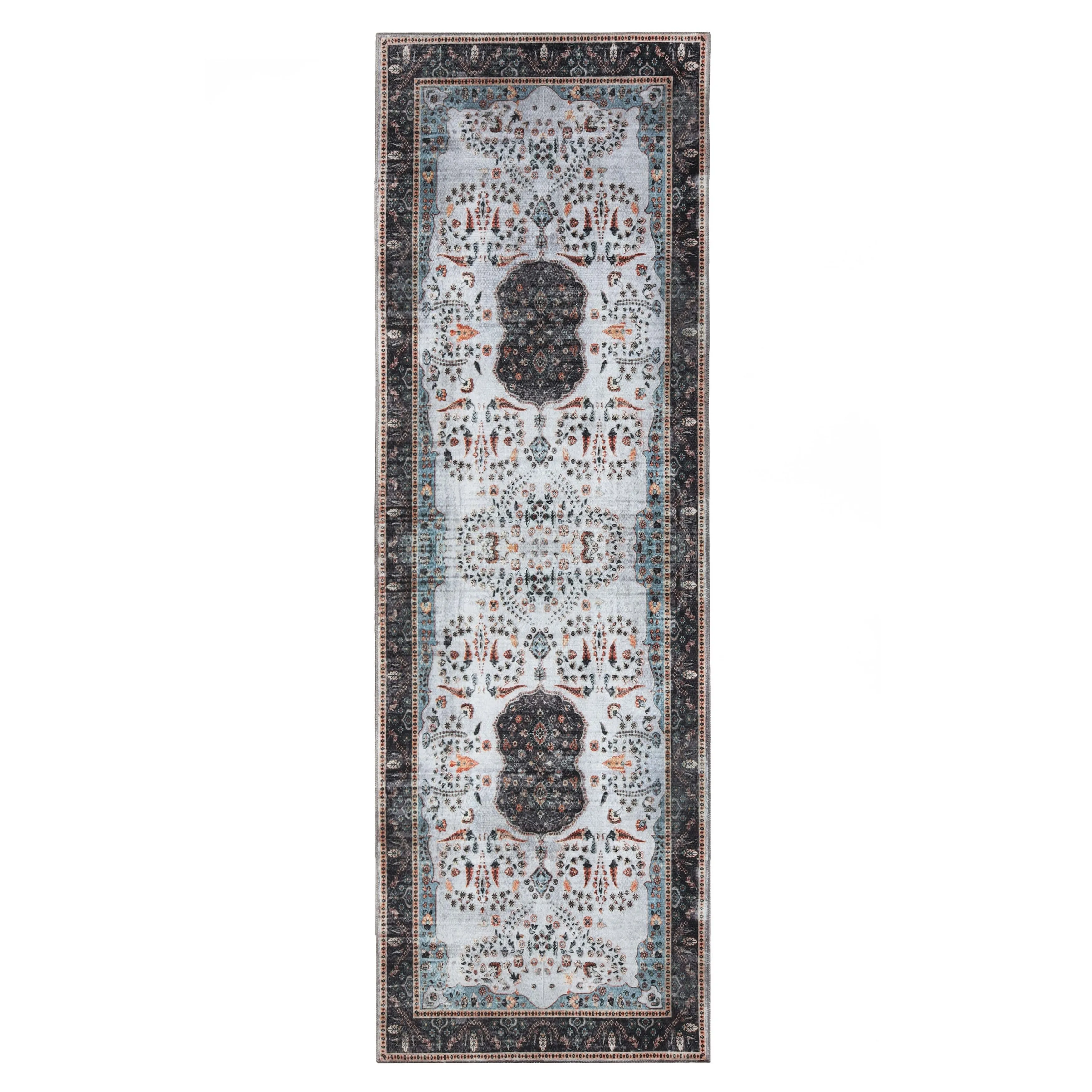Superior Sparrow Medallion Machine Washable Indoor Area Rug or Runner