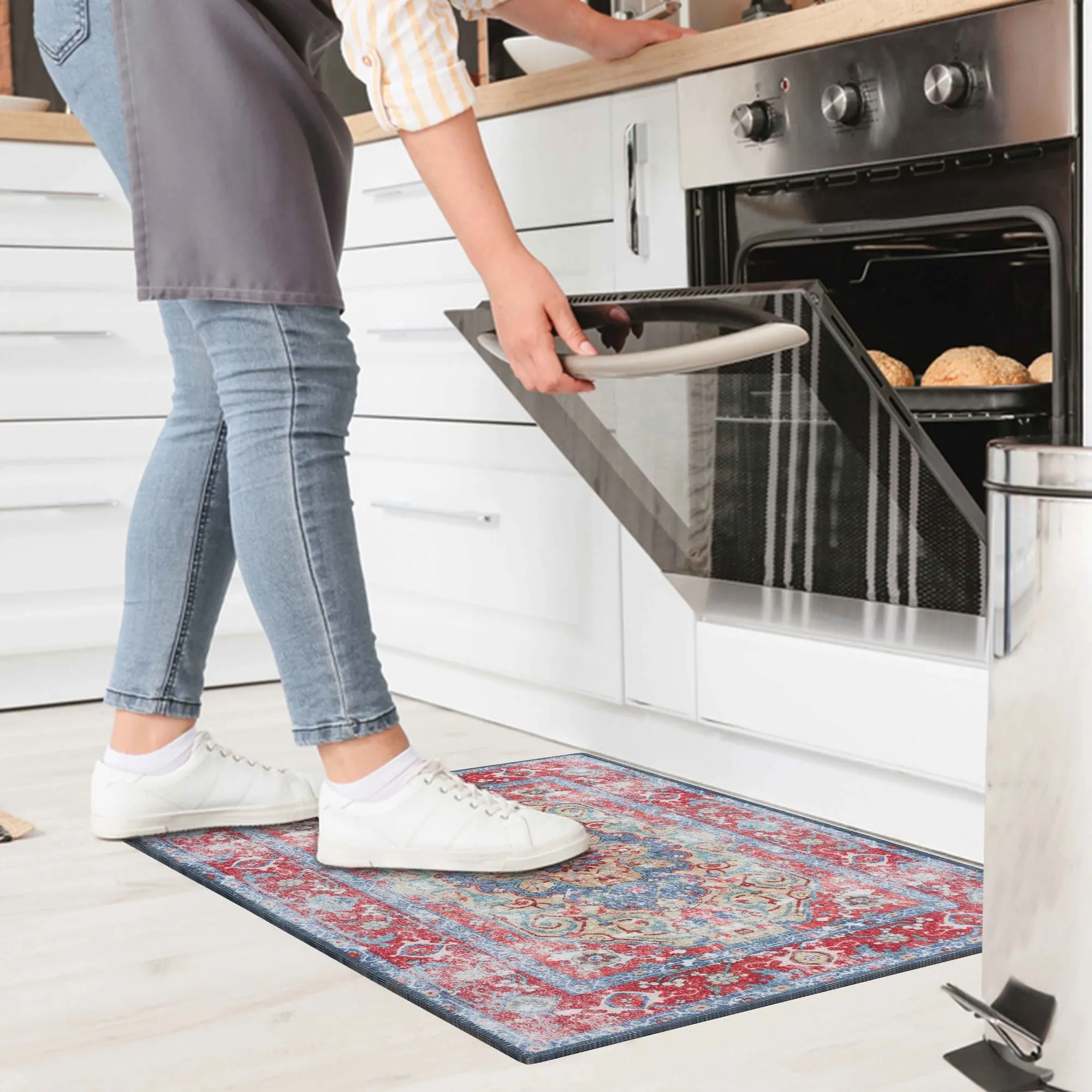 Superior Tanager Rustic Non-Slip Machine Washable Indoor Area Rug or Runner