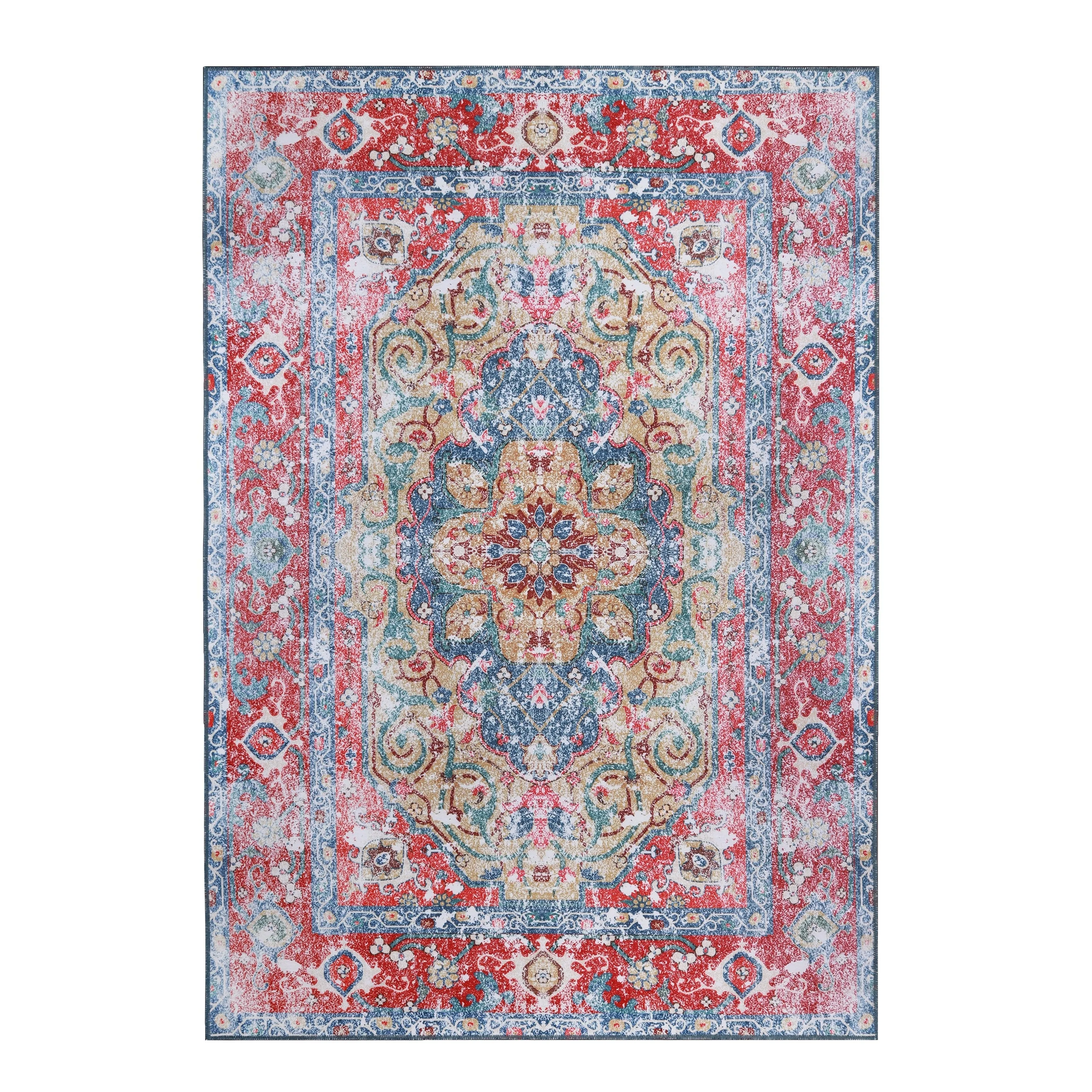 Superior Tanager Rustic Non-Slip Machine Washable Indoor Area Rug or Runner