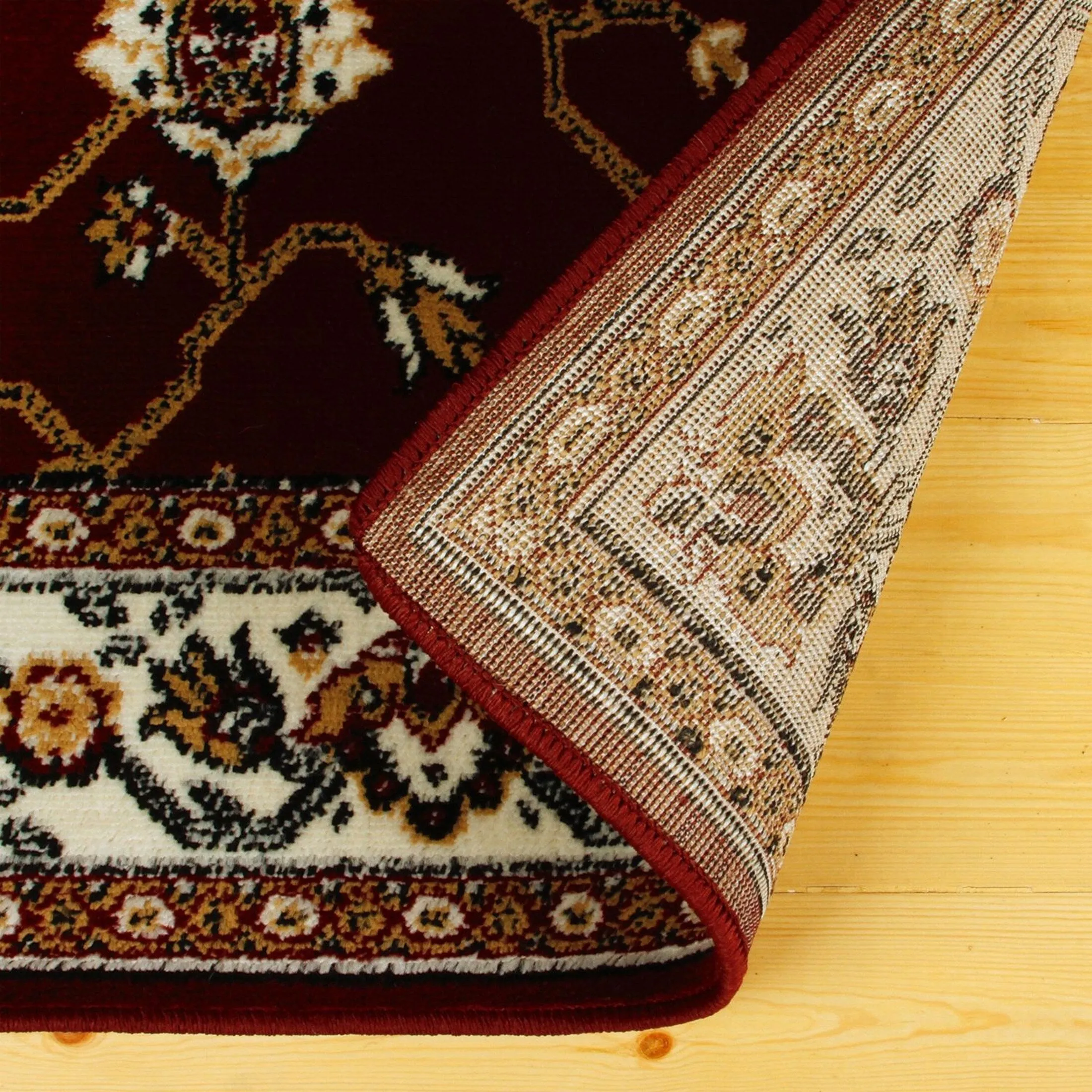 Superior Traditional Floral and Vines Indoor Area Rug
