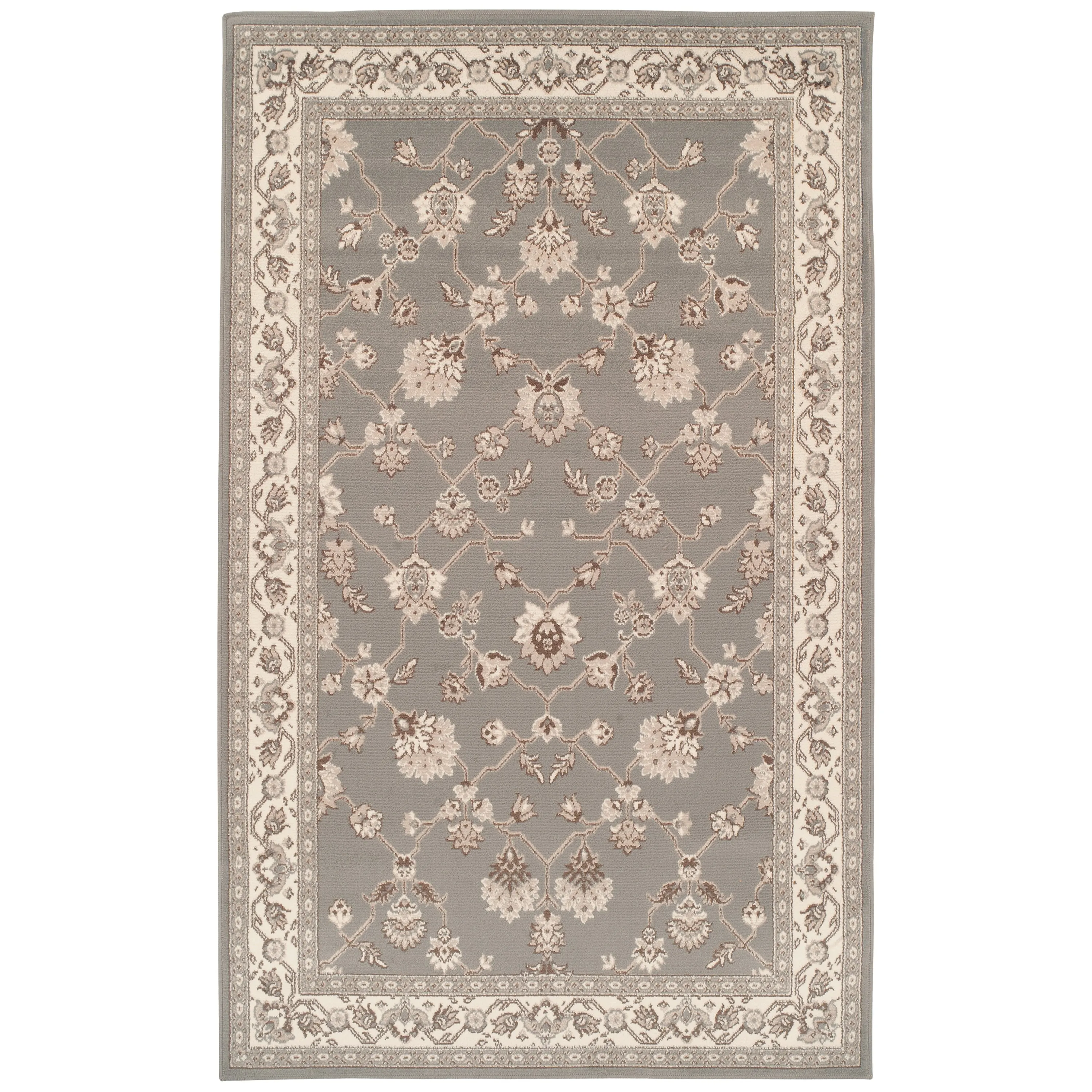 Superior Traditional Floral and Vines Indoor Area Rug