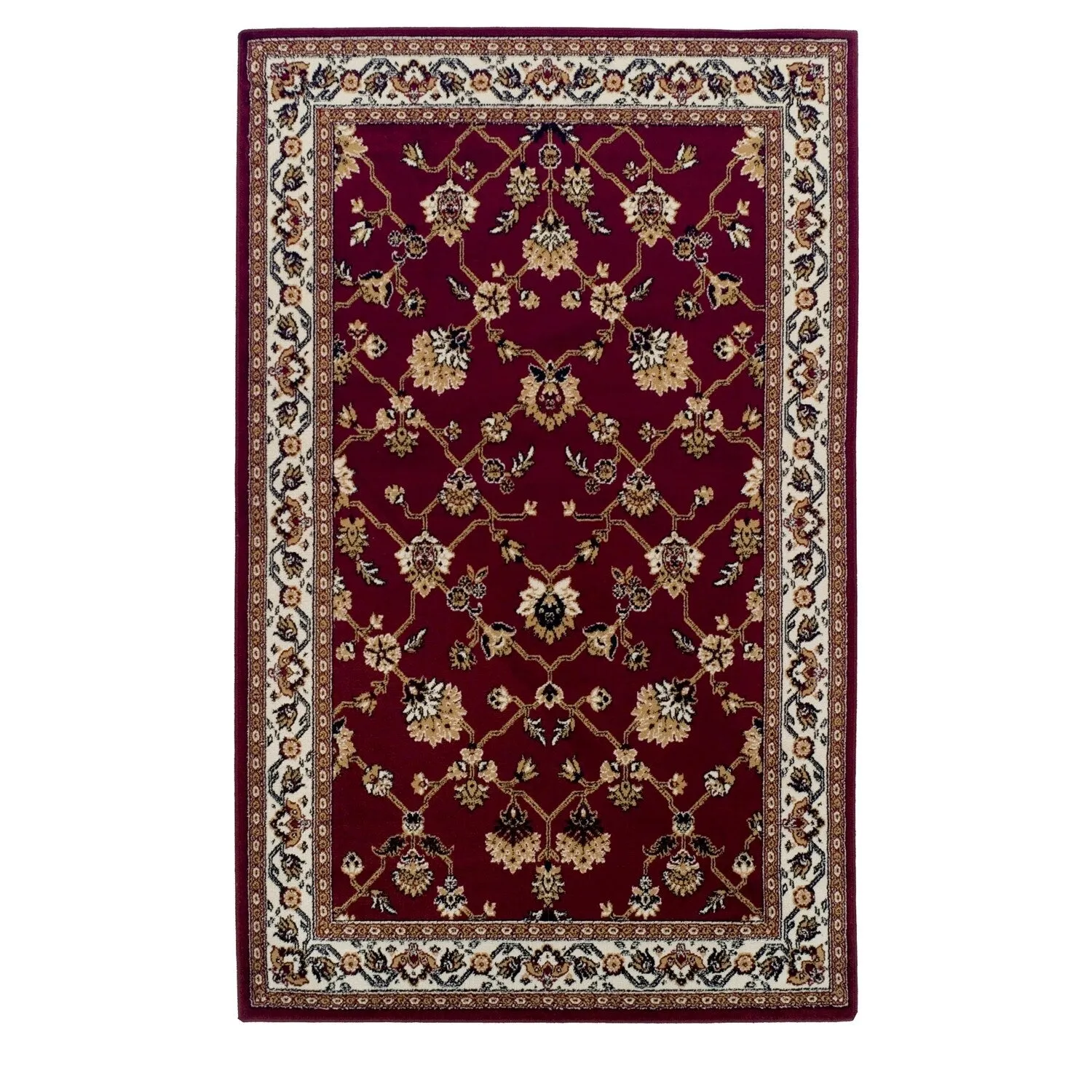 Superior Traditional Floral and Vines Indoor Area Rug