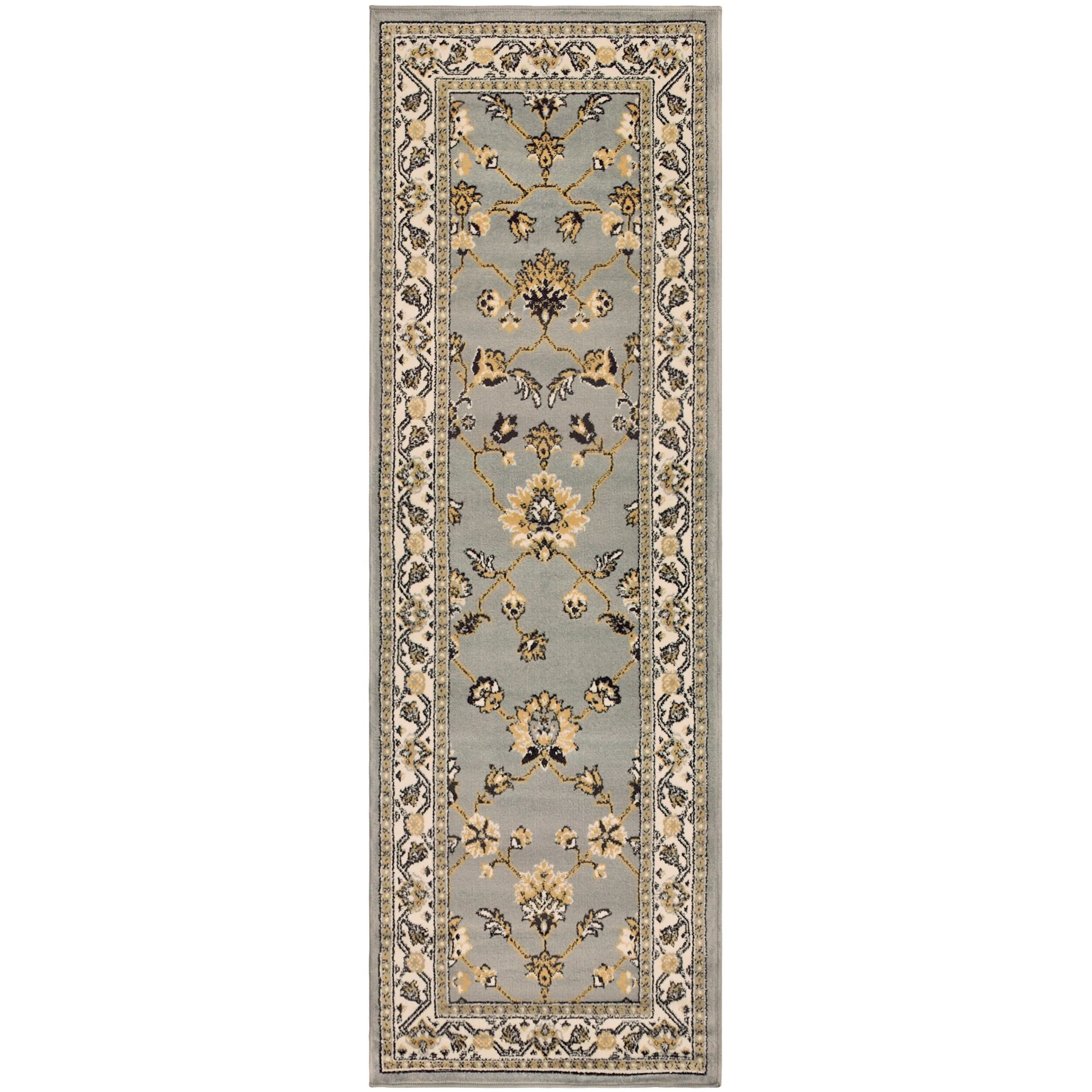 Superior Traditional Floral and Vines Indoor Area Rug