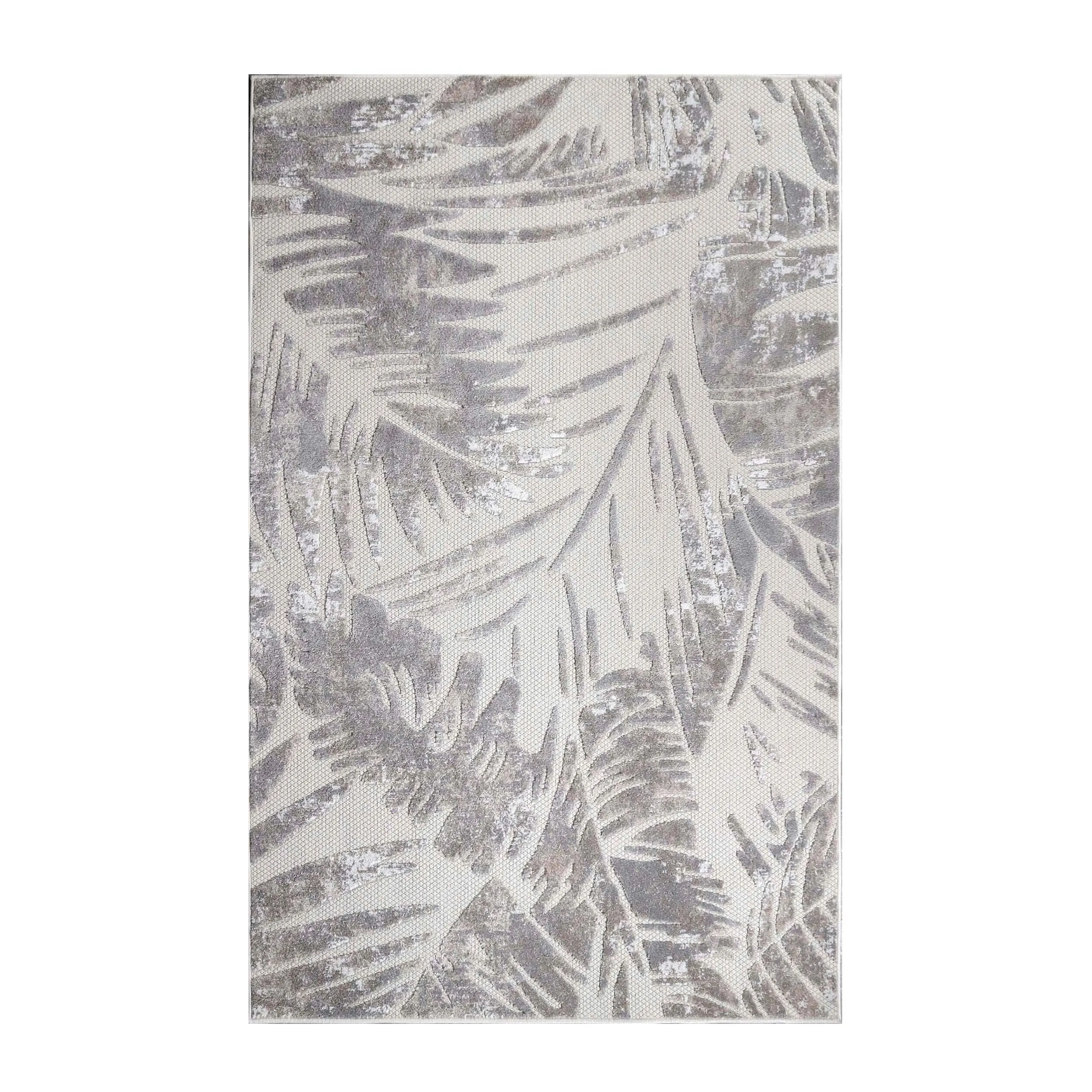 Superior Tropical Leaves Coastal Indoor Outdoor Area Rug