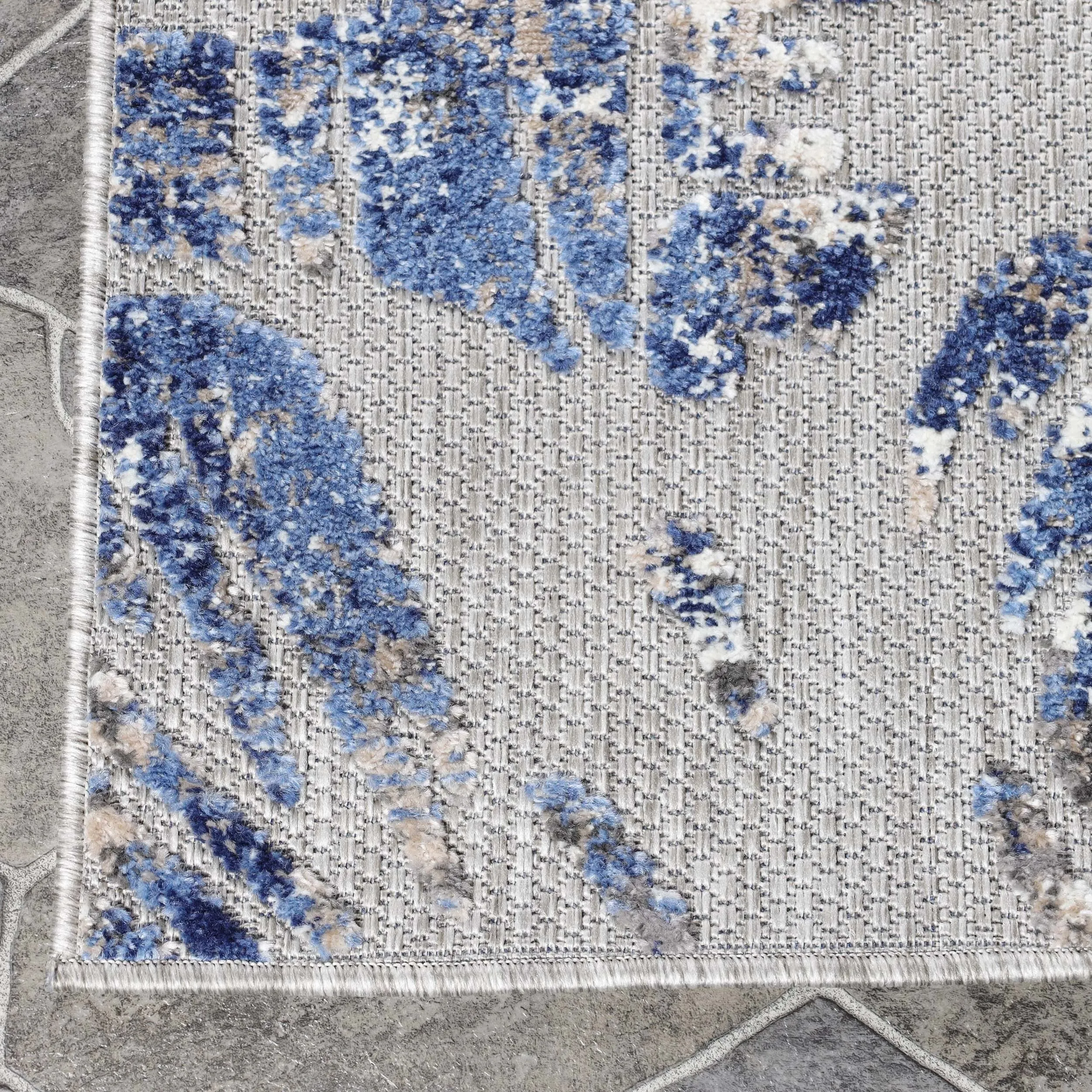 Superior Tropical Leaves Coastal Indoor Outdoor Area Rug