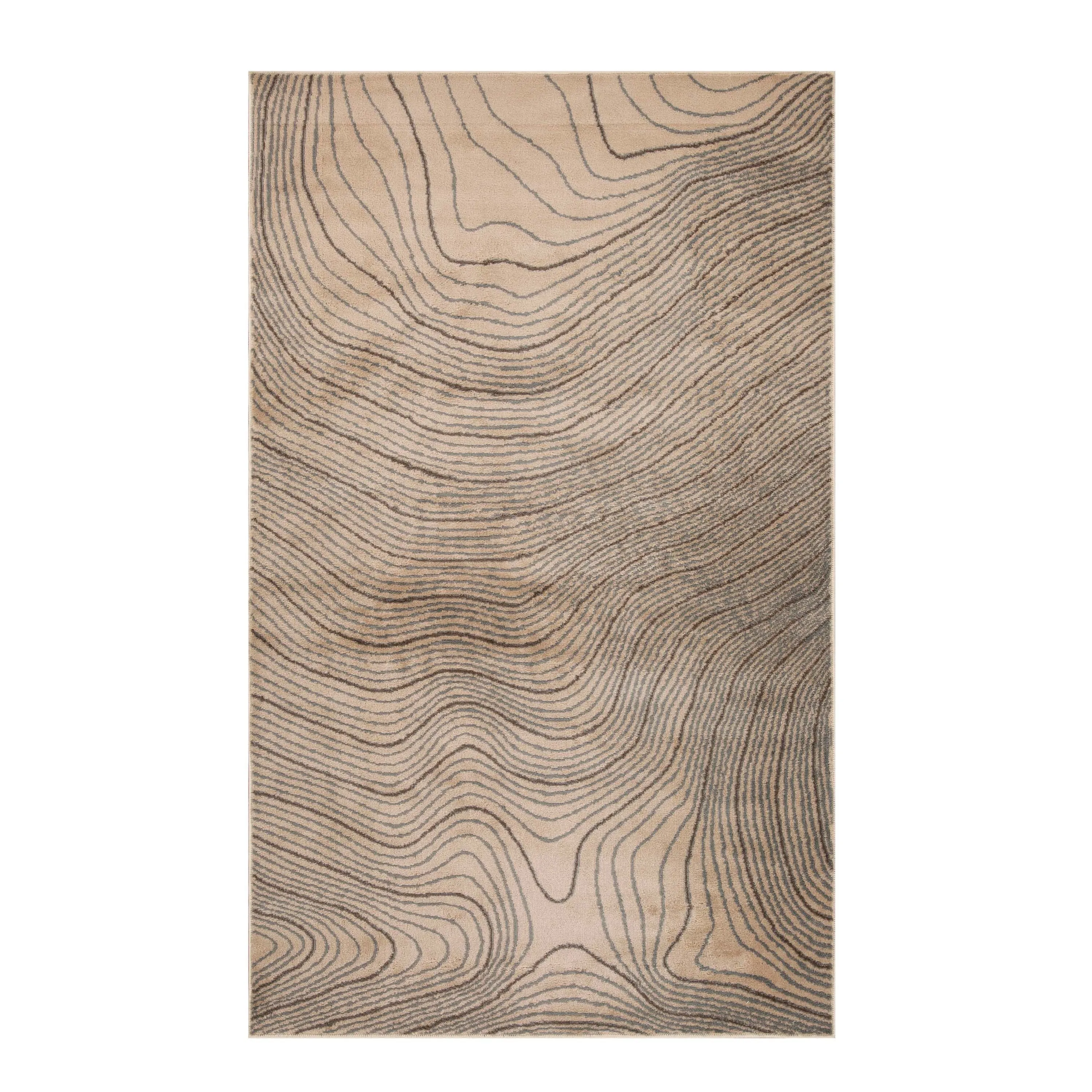 Superior Veer Modern Abstract Wood Grain Indoor Runner or Area Rug