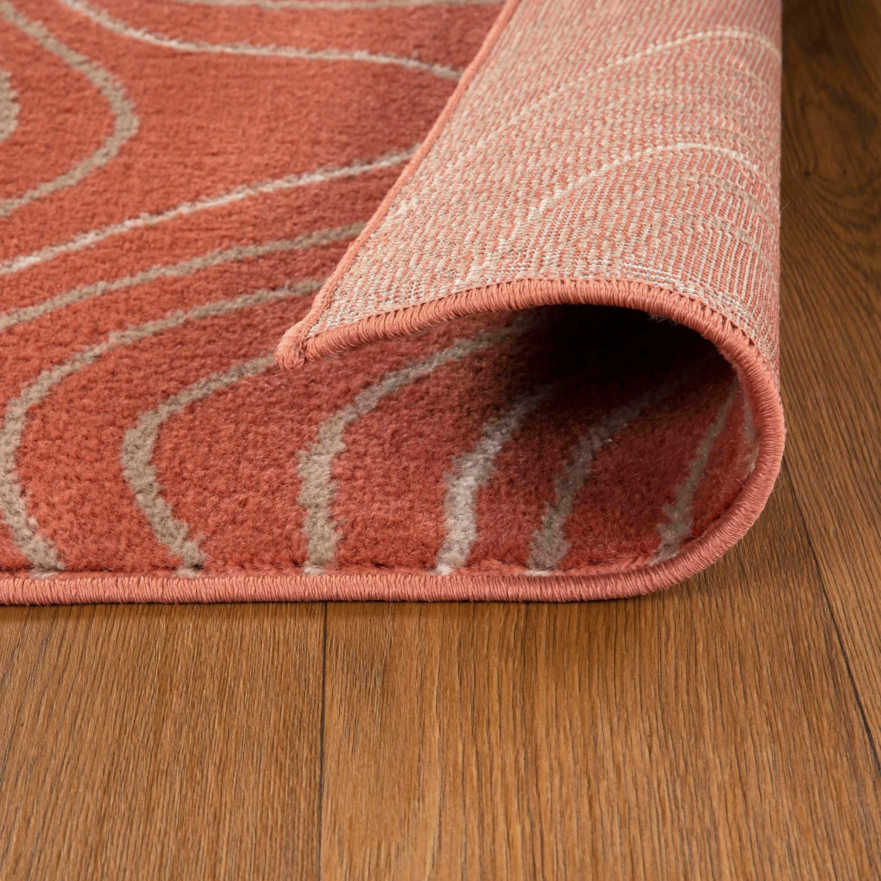 Superior Veer Modern Abstract Wood Grain Indoor Runner or Area Rug
