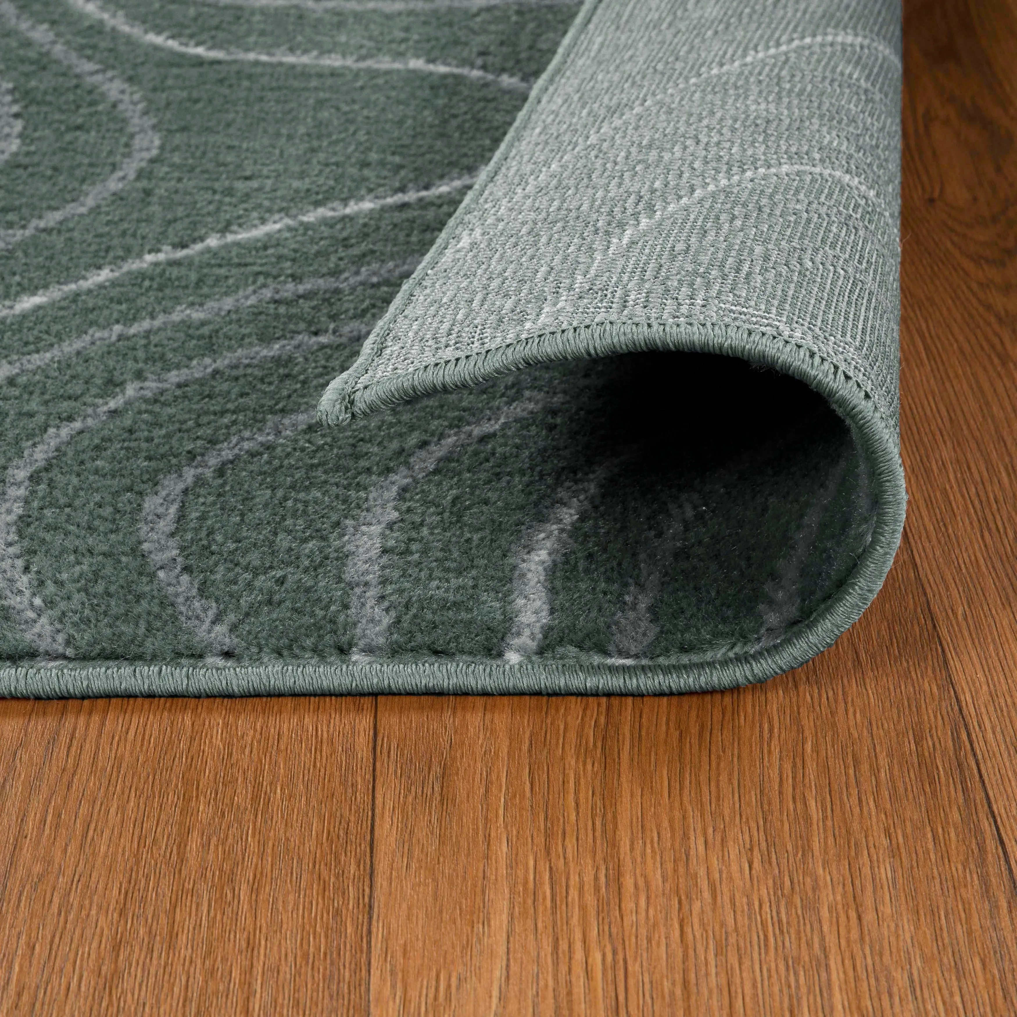 Superior Veer Modern Abstract Wood Grain Indoor Runner or Area Rug