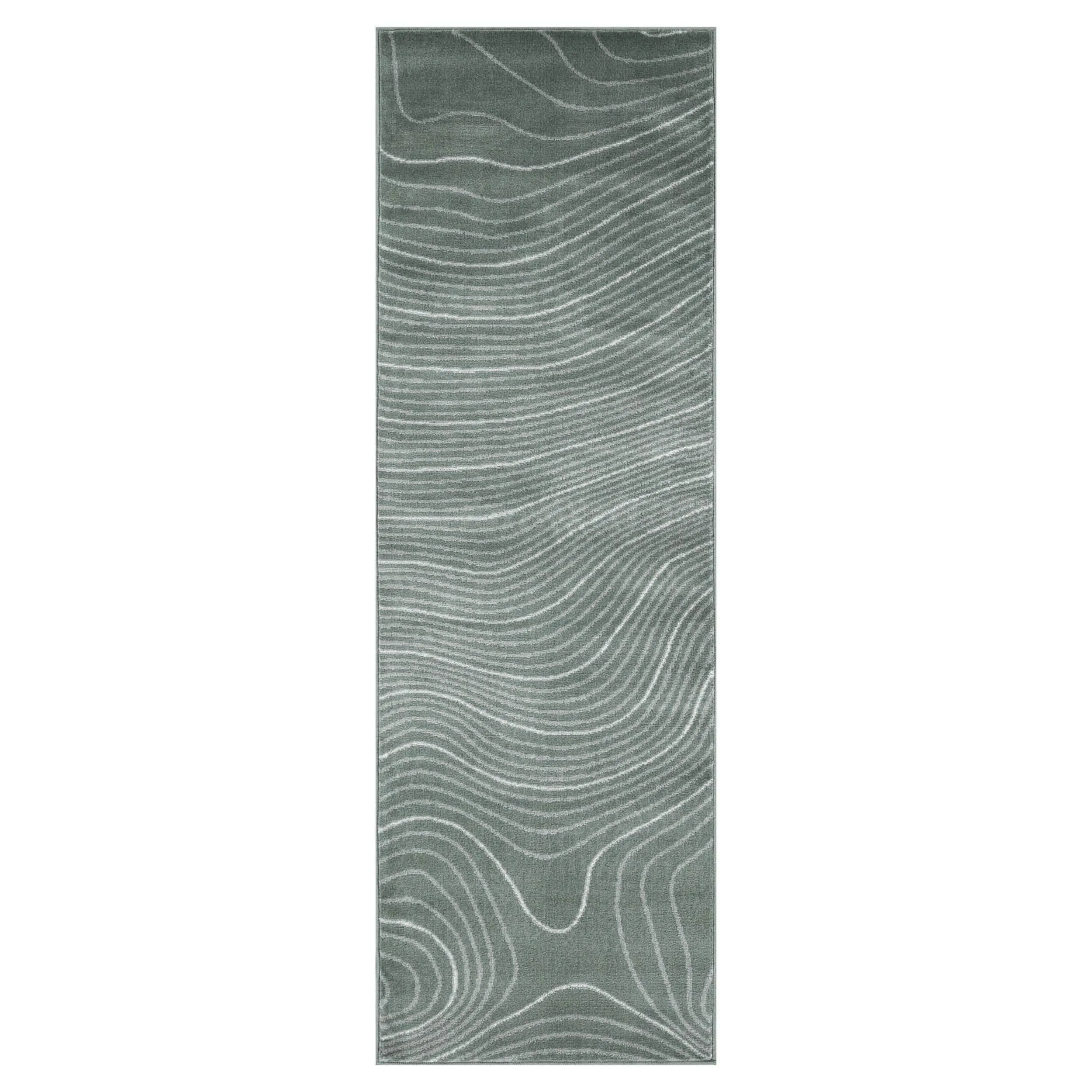Superior Veer Modern Abstract Wood Grain Indoor Runner or Area Rug