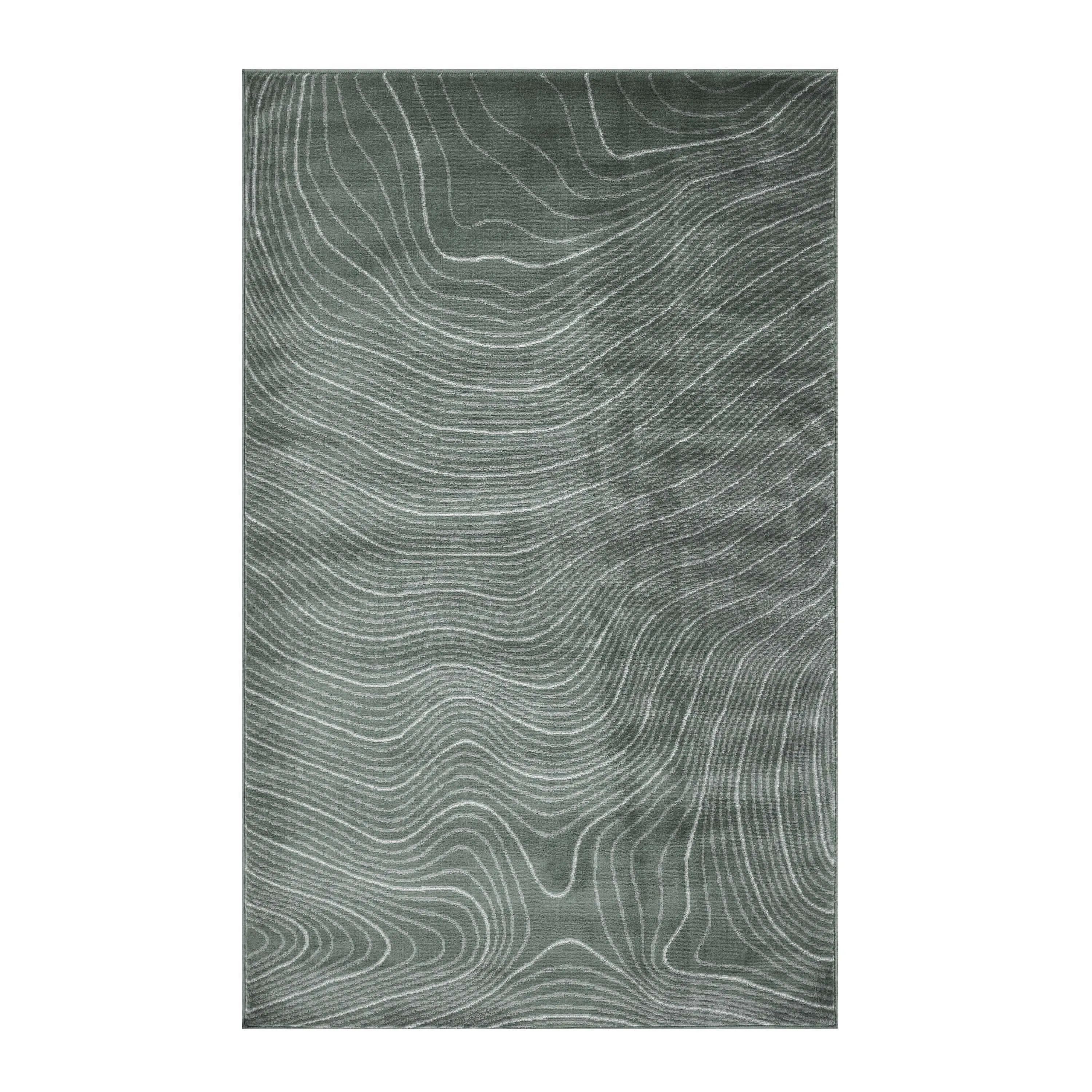 Superior Veer Modern Abstract Wood Grain Indoor Runner or Area Rug