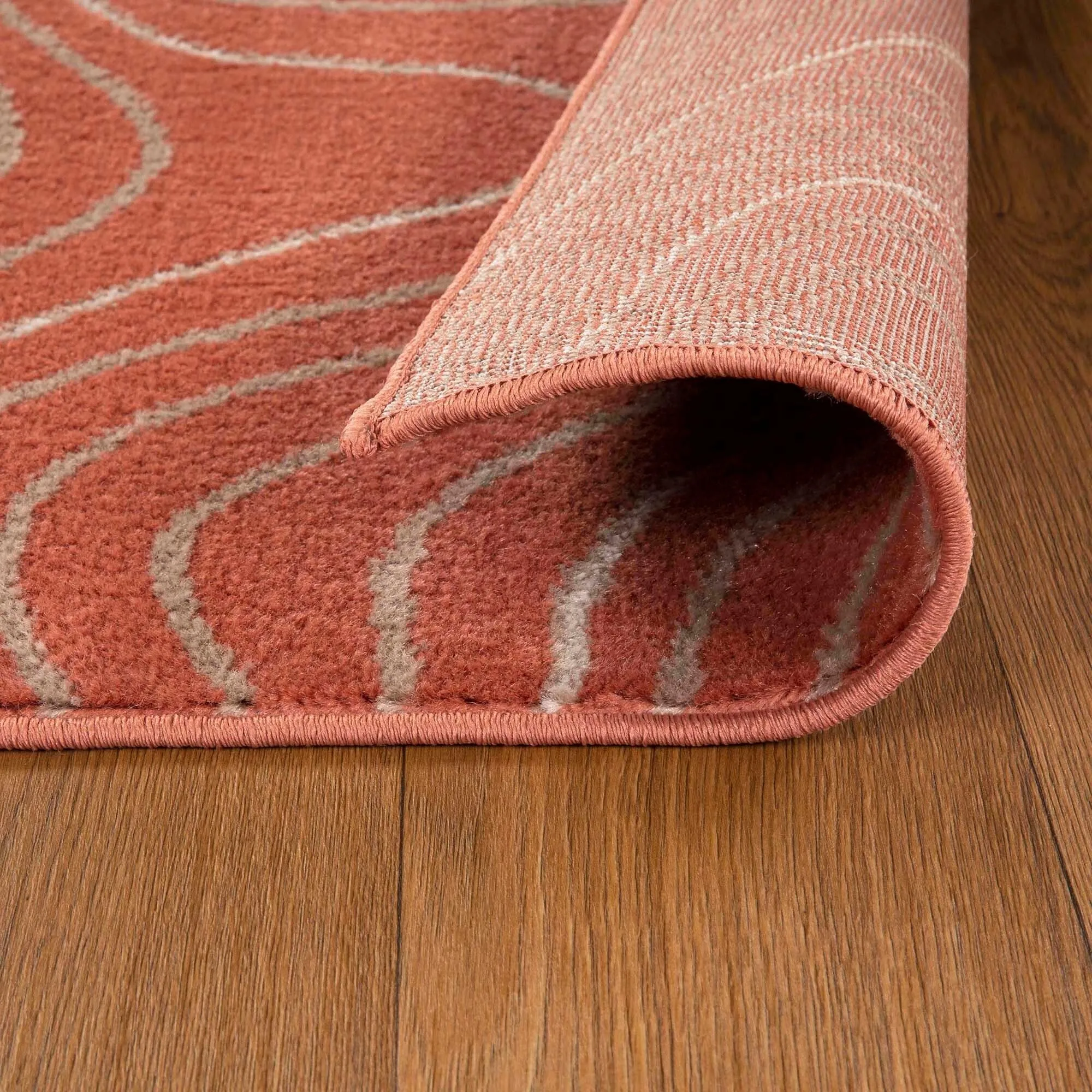 Superior Veer Modern Abstract Wood Grain Indoor Runner or Area Rug