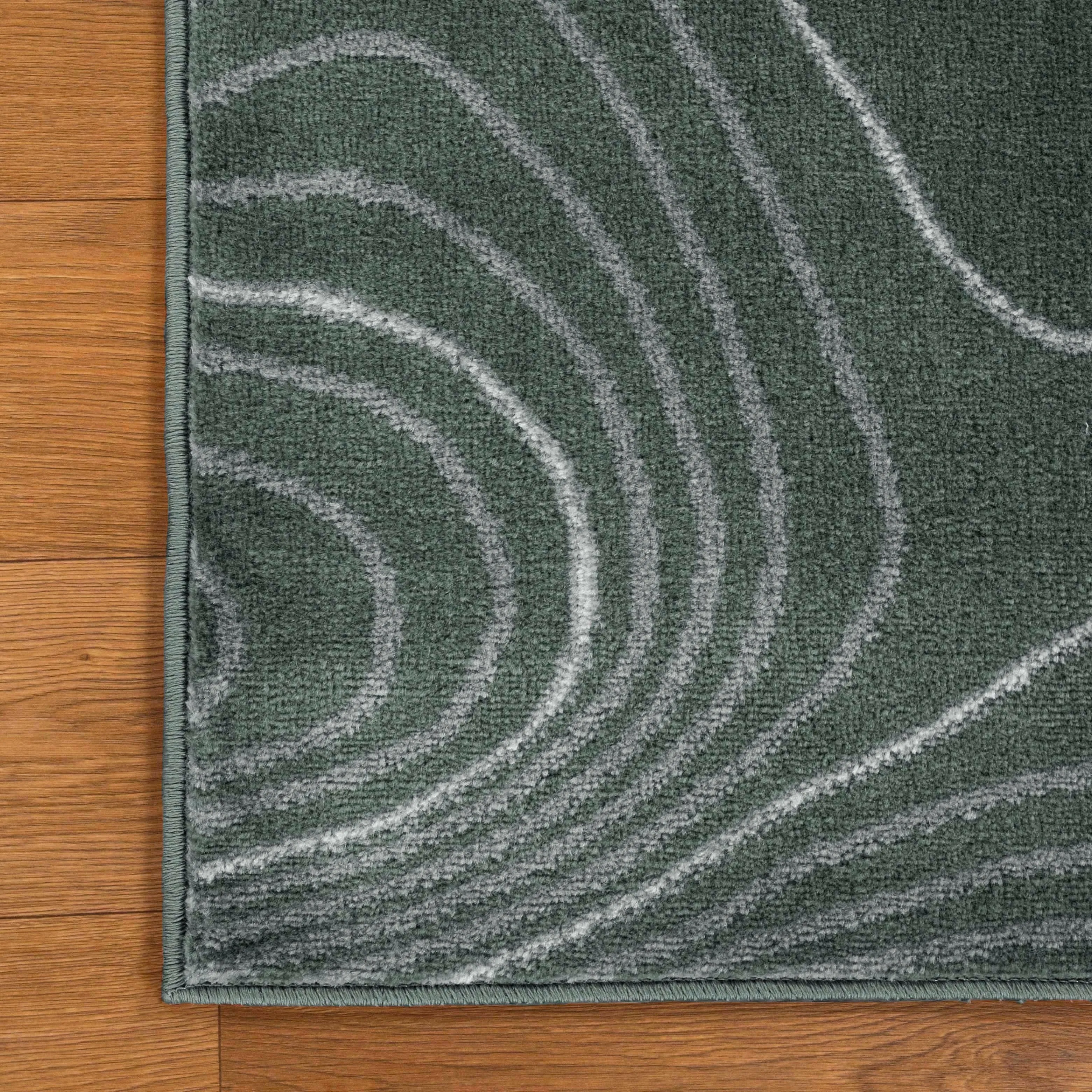 Superior Veer Modern Abstract Wood Grain Indoor Runner or Area Rug