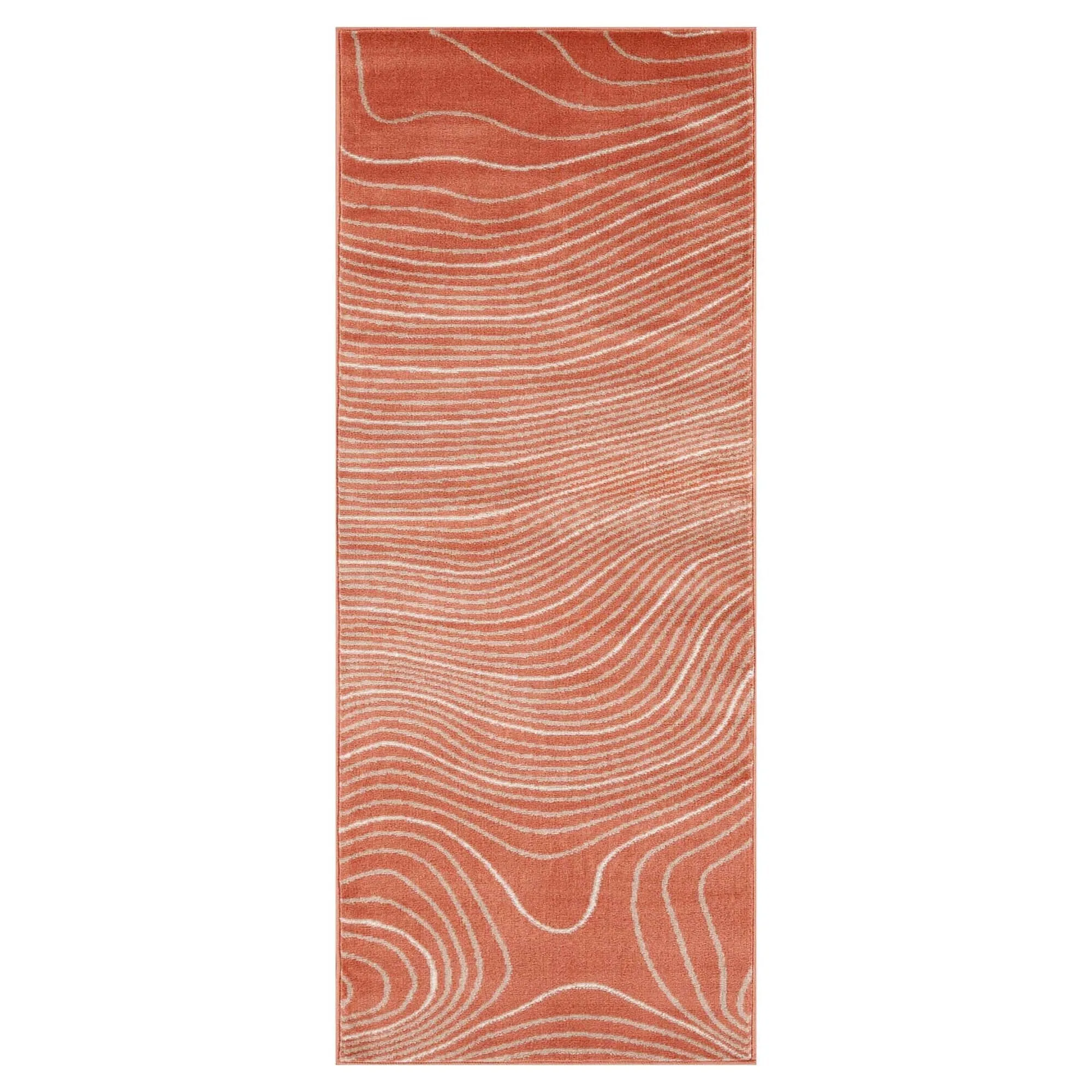 Superior Veer Modern Abstract Wood Grain Indoor Runner or Area Rug