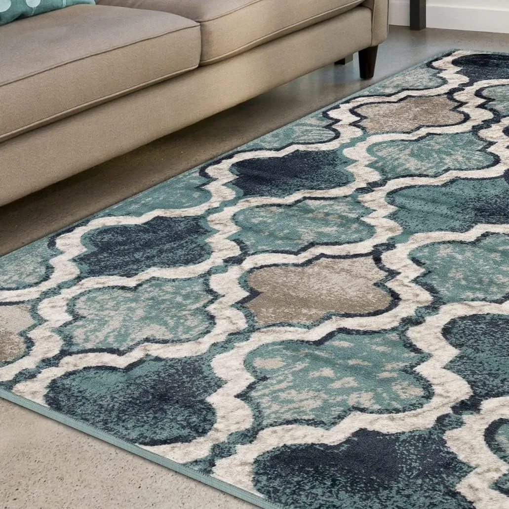 Superior Viking Modern Geometric Indoor Area Rug