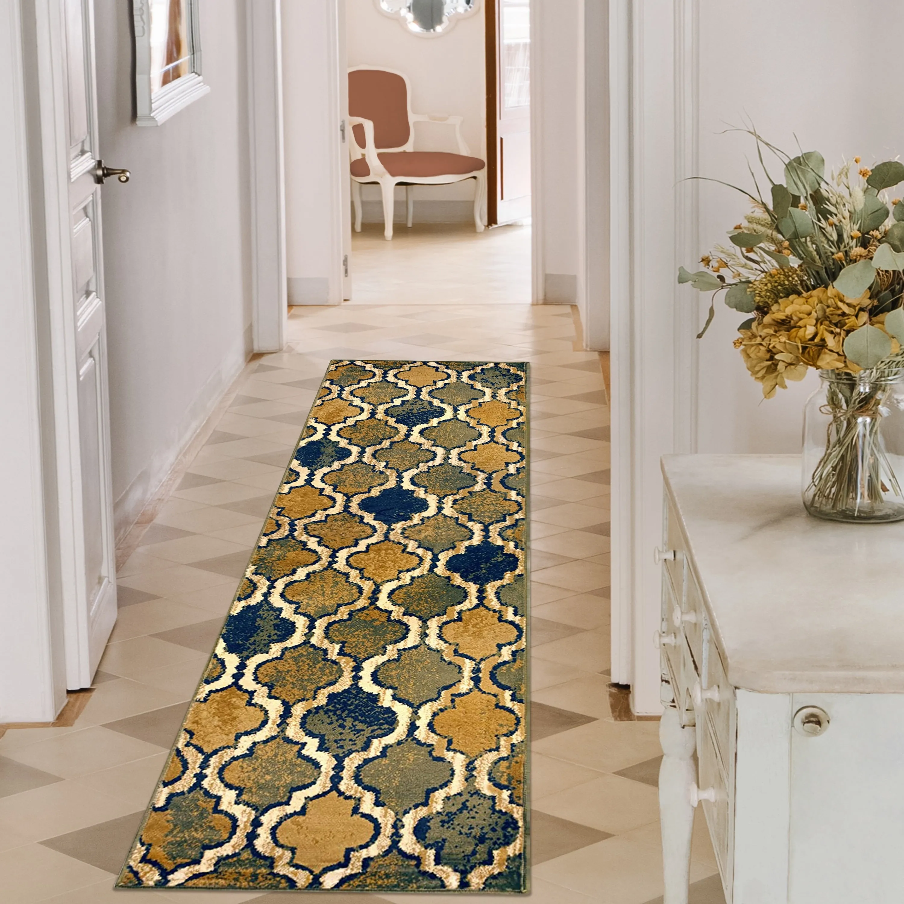Superior Viking Modern Geometric Indoor Area Rug