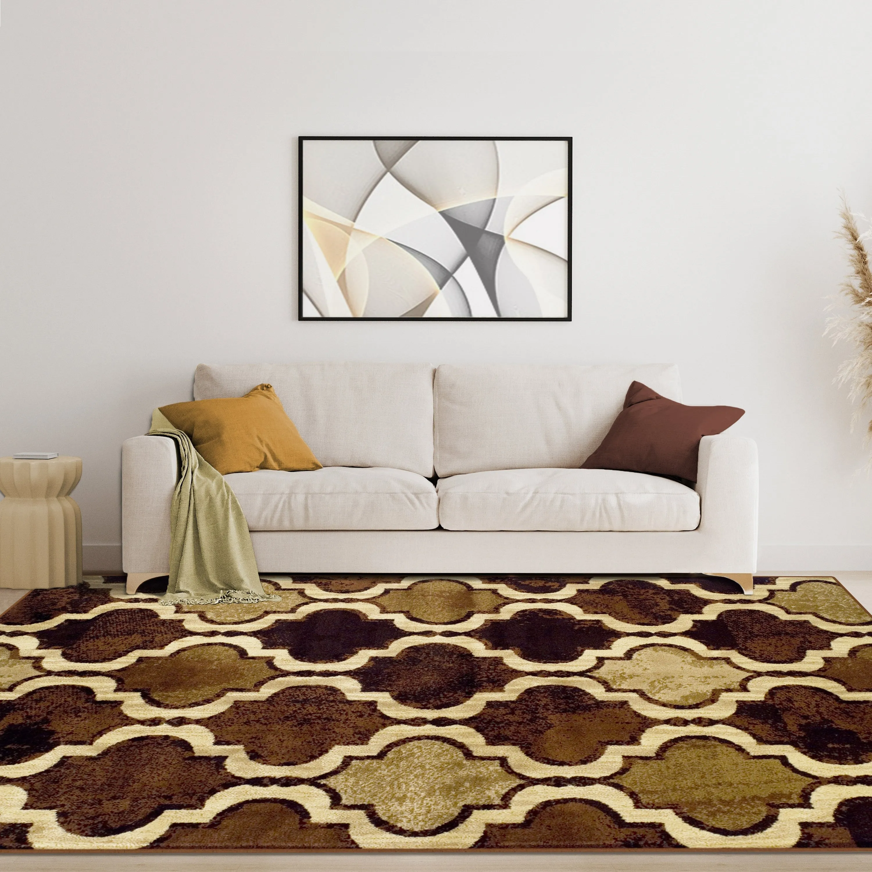 Superior Viking Modern Geometric Indoor Area Rug