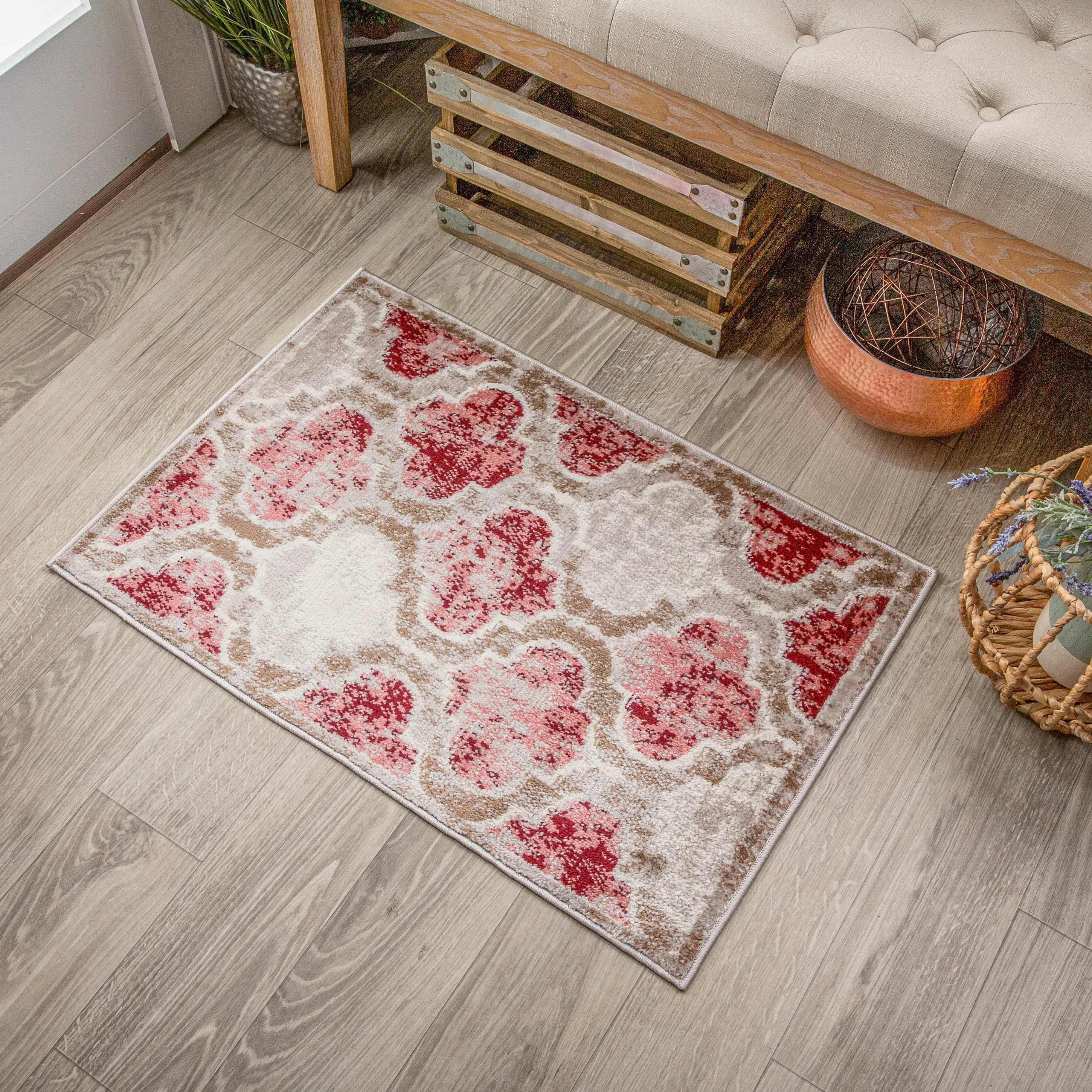 Superior Viking Modern Geometric Indoor Area Rug