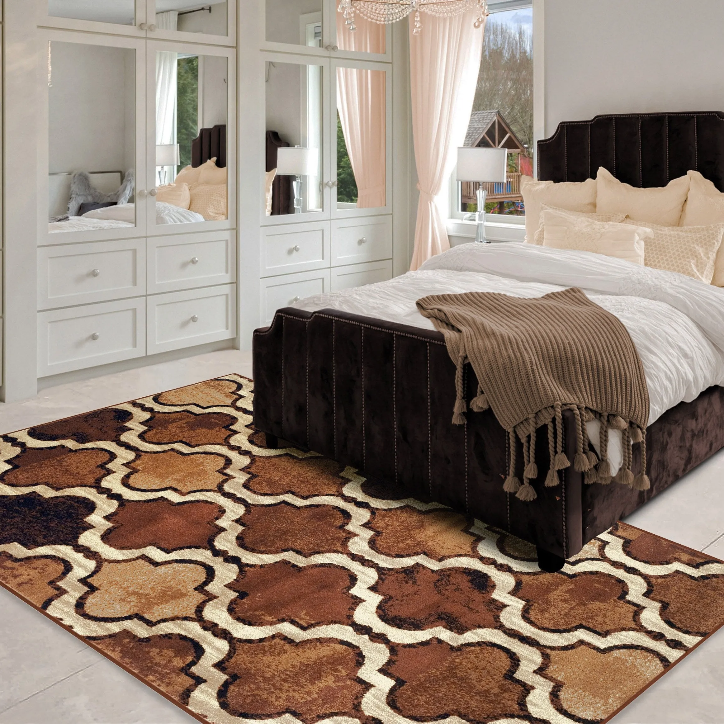 Superior Viking Modern Geometric Indoor Area Rug