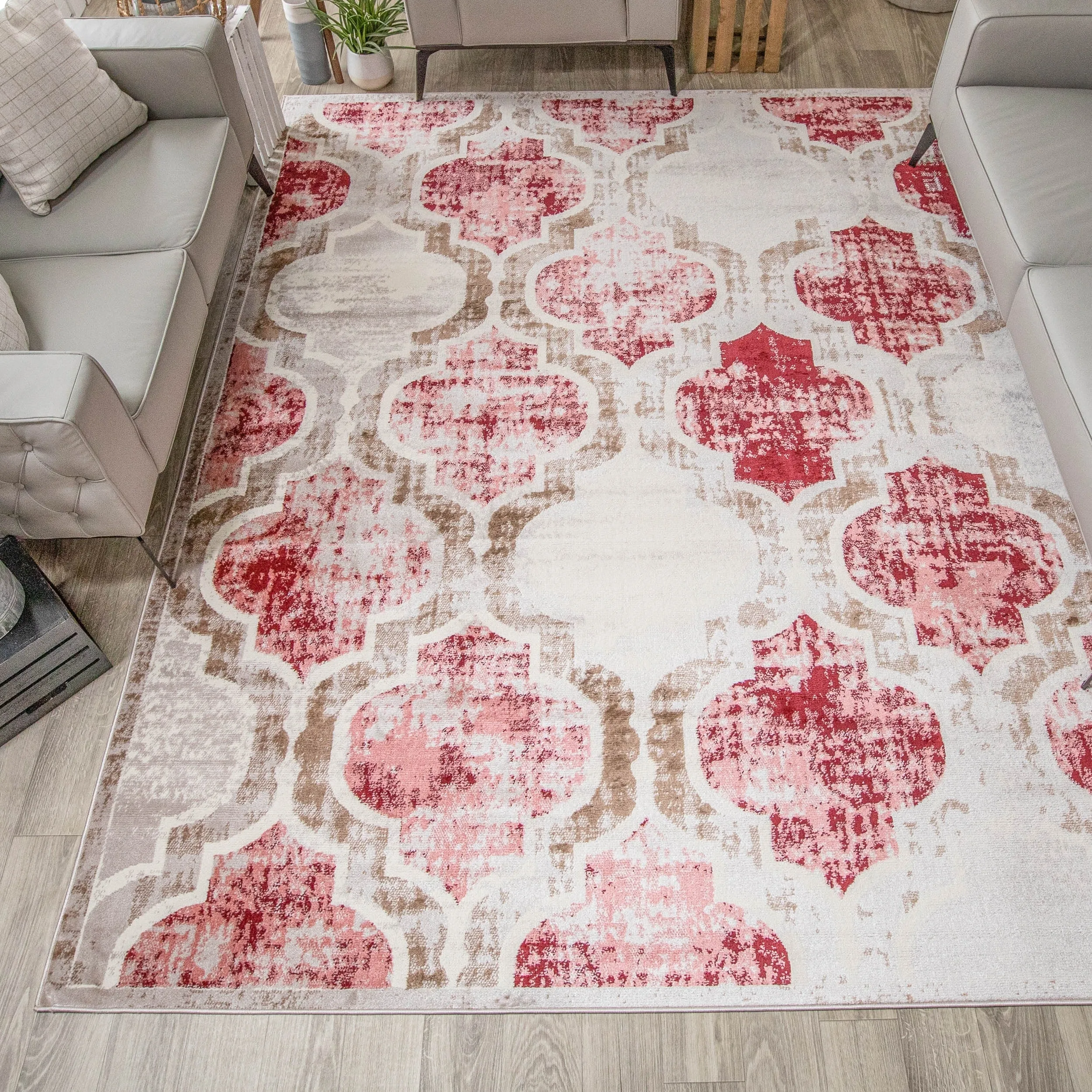 Superior Viking Modern Geometric Indoor Area Rug