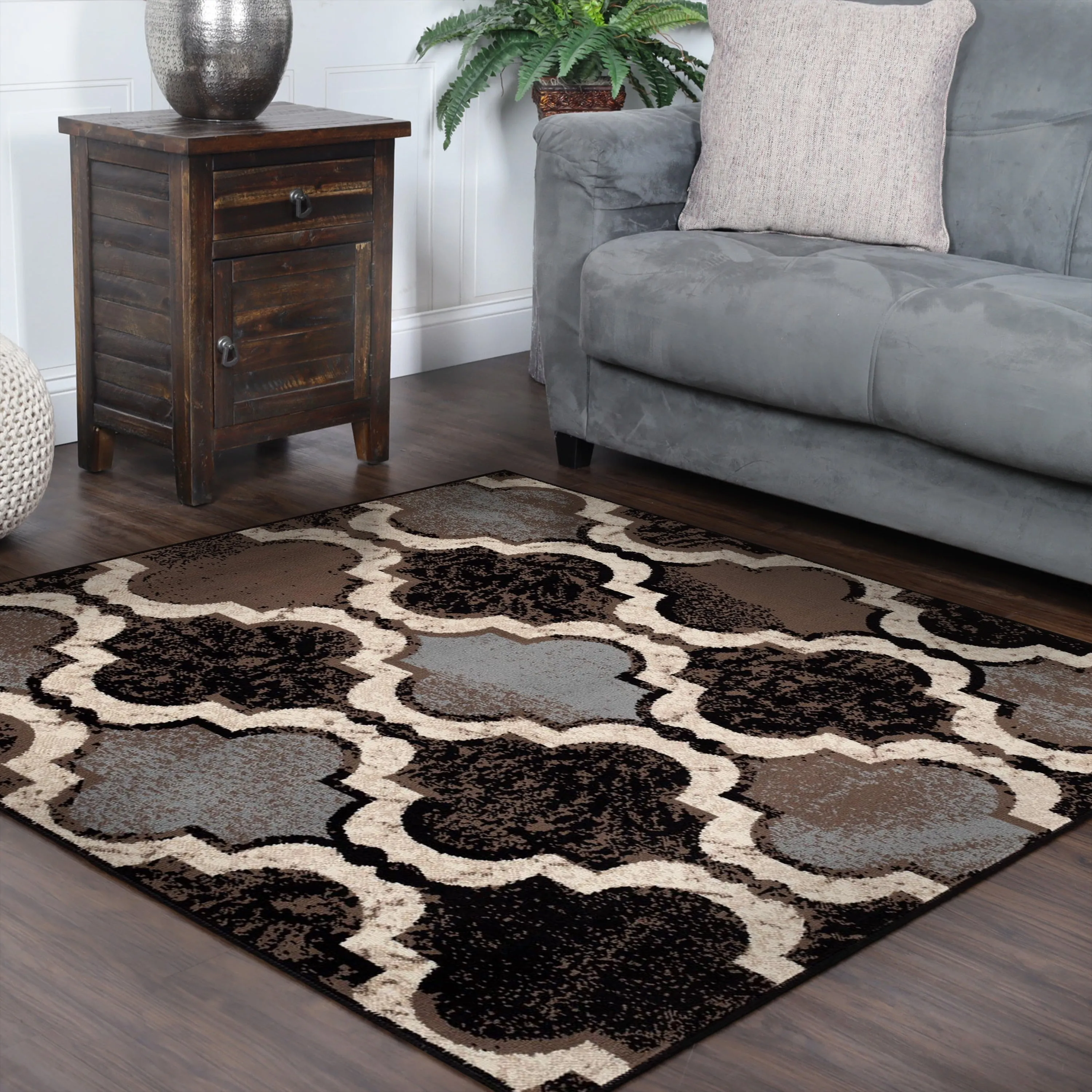 Superior Viking Modern Geometric Indoor Area Rug
