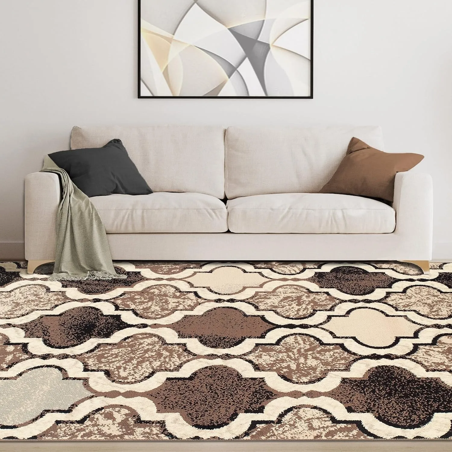 Superior Viking Modern Geometric Indoor Area Rug