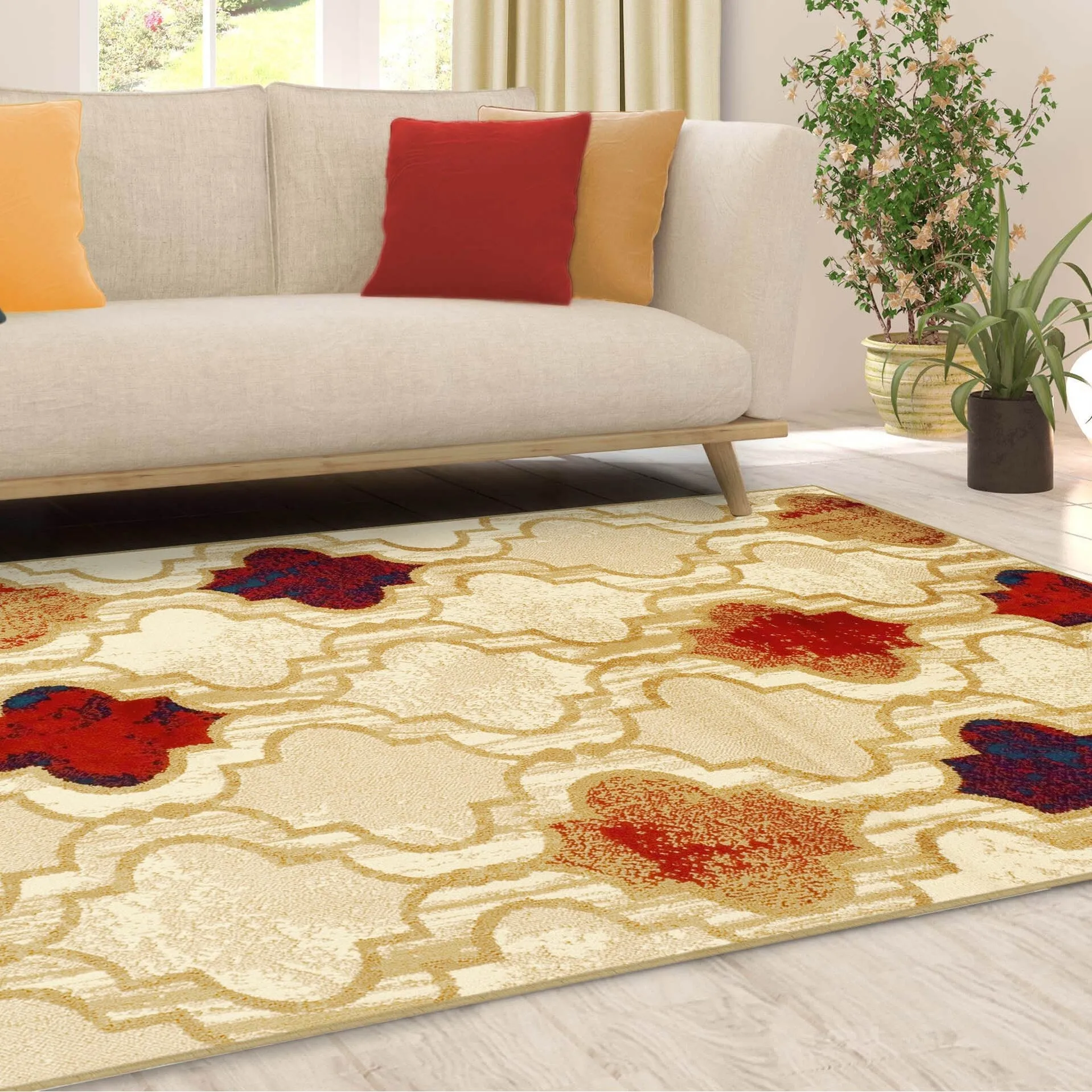 Superior Viking Modern Geometric Indoor Area Rug