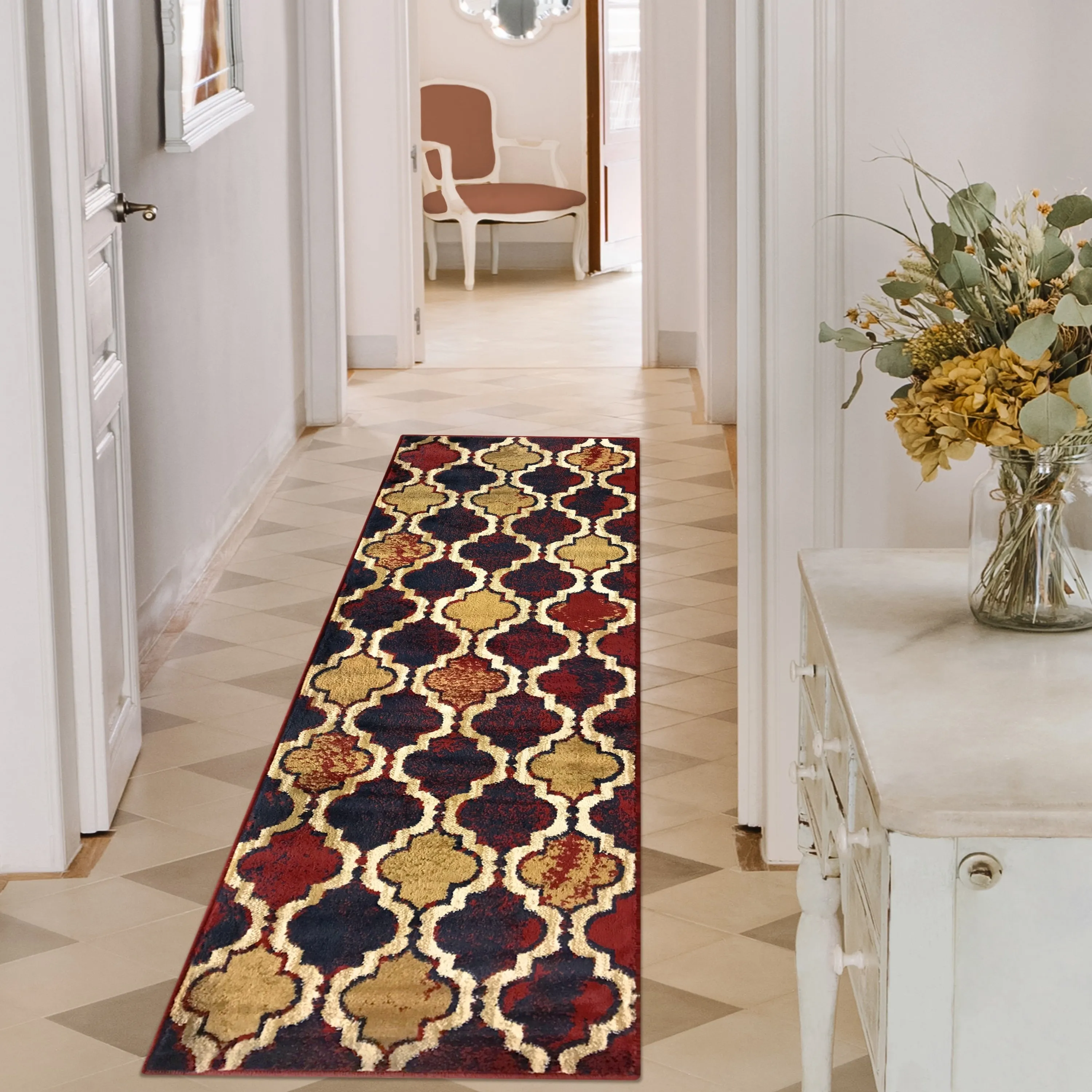 Superior Viking Modern Geometric Indoor Area Rug