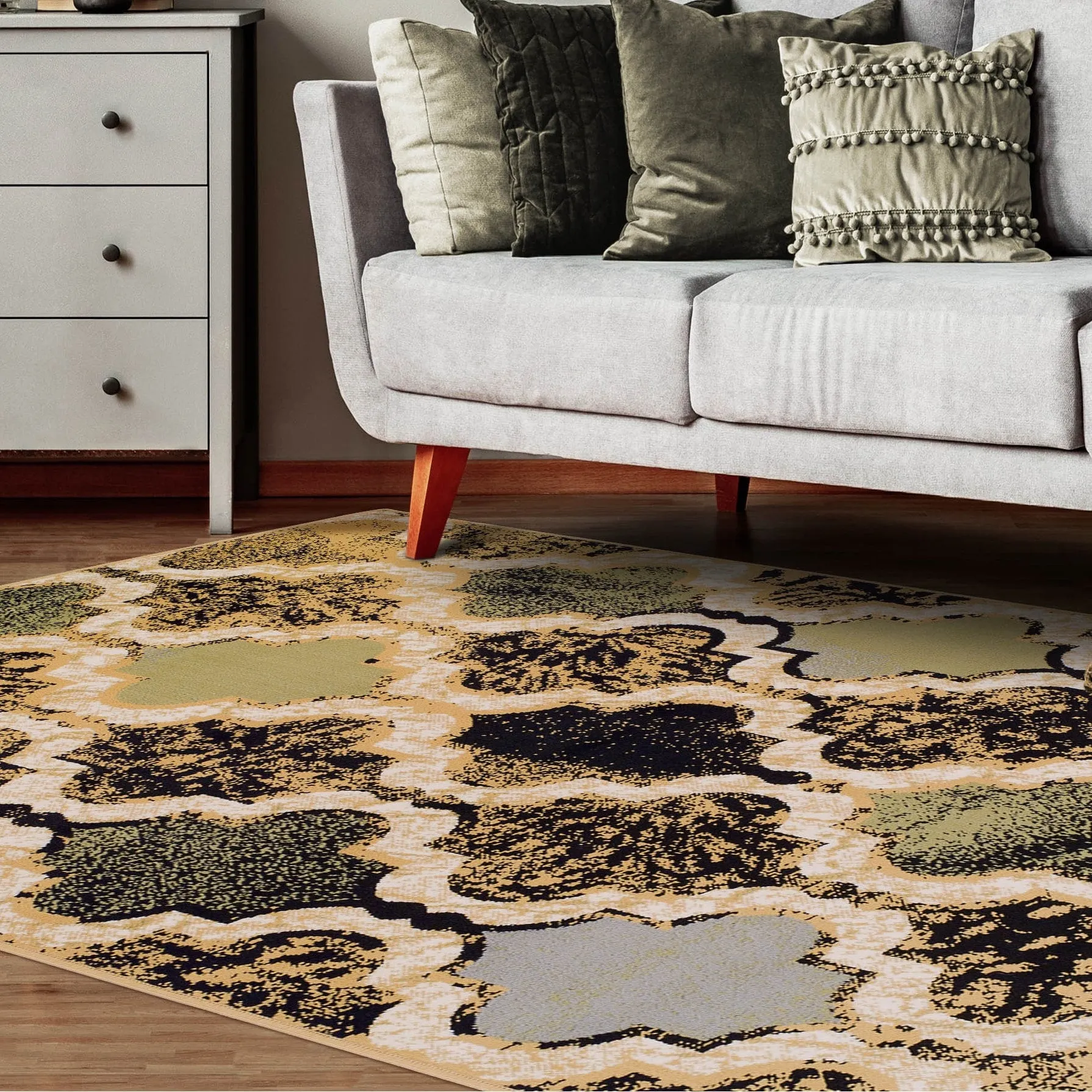 Superior Viking Modern Geometric Indoor Area Rug