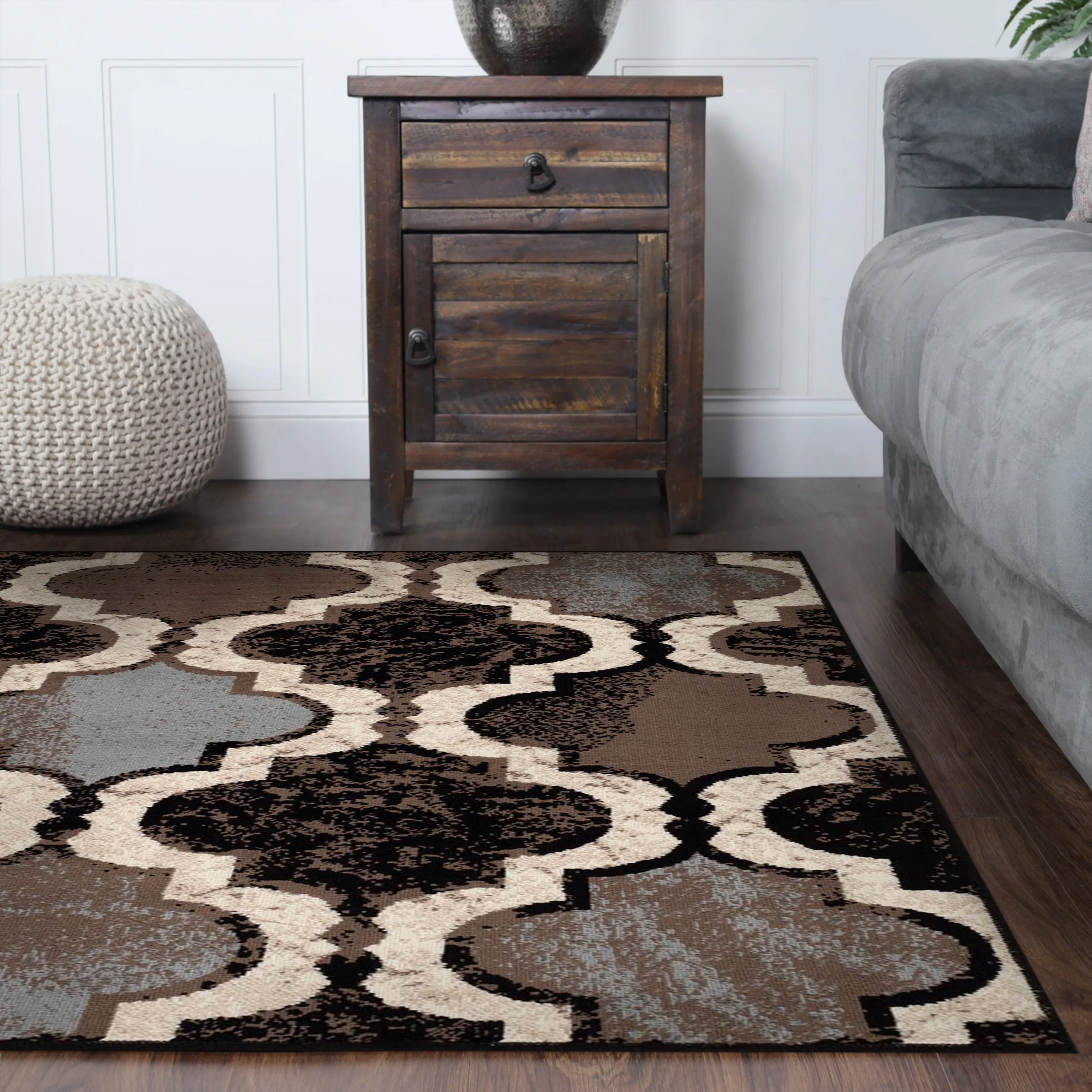 Superior Viking Modern Geometric Indoor Area Rug