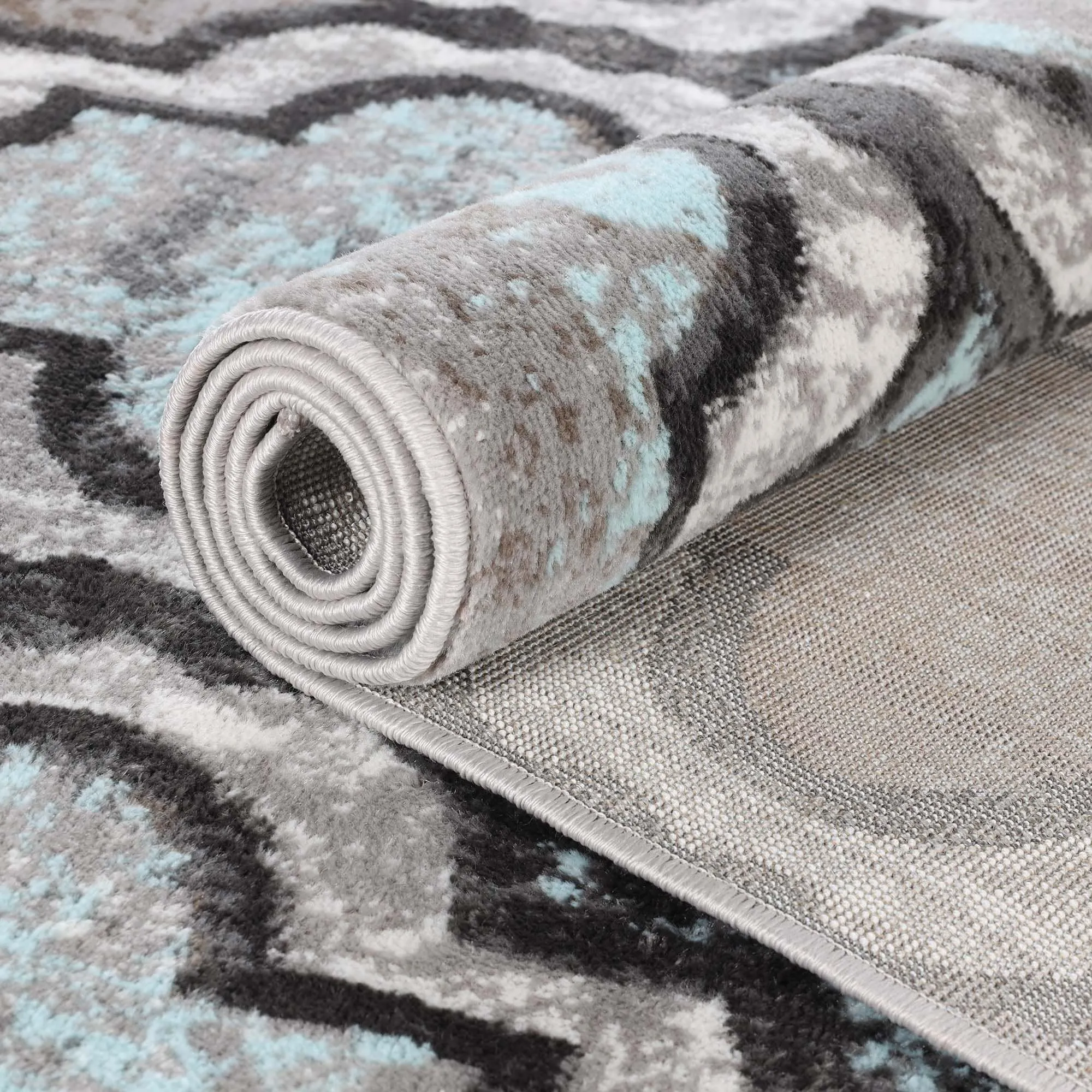 Superior Viking Modern Geometric Indoor Area Rug