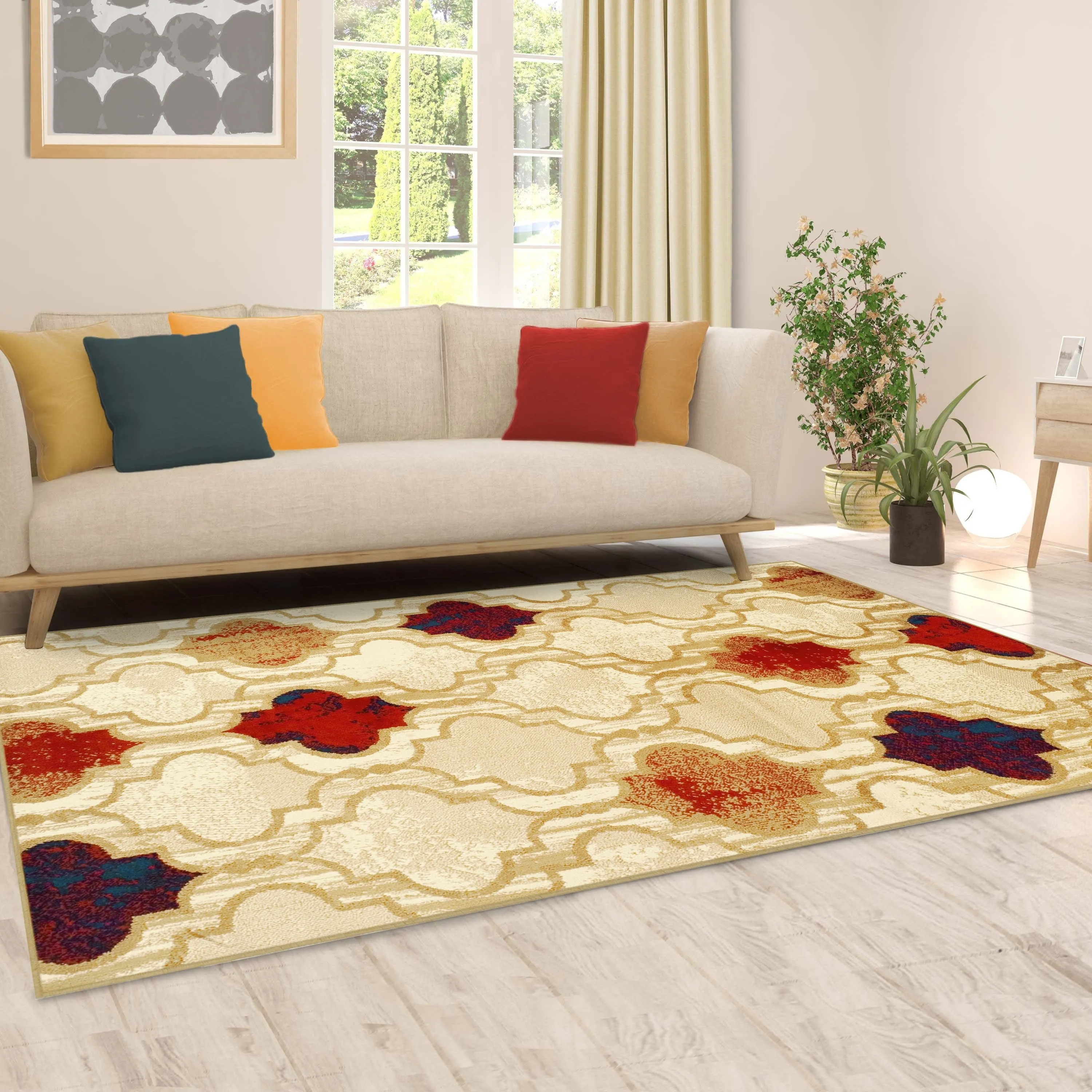 Superior Viking Modern Geometric Indoor Area Rug
