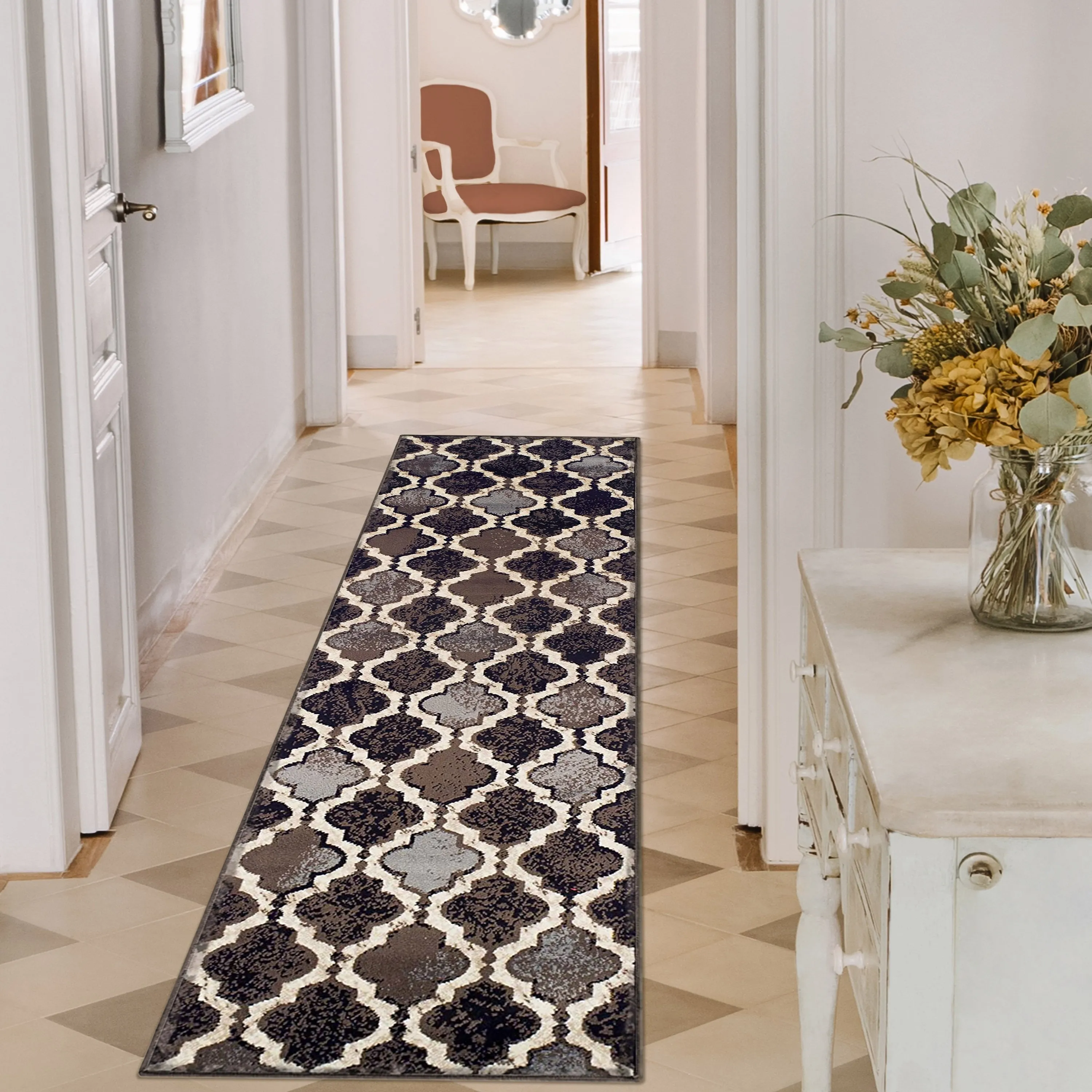 Superior Viking Modern Geometric Indoor Area Rug