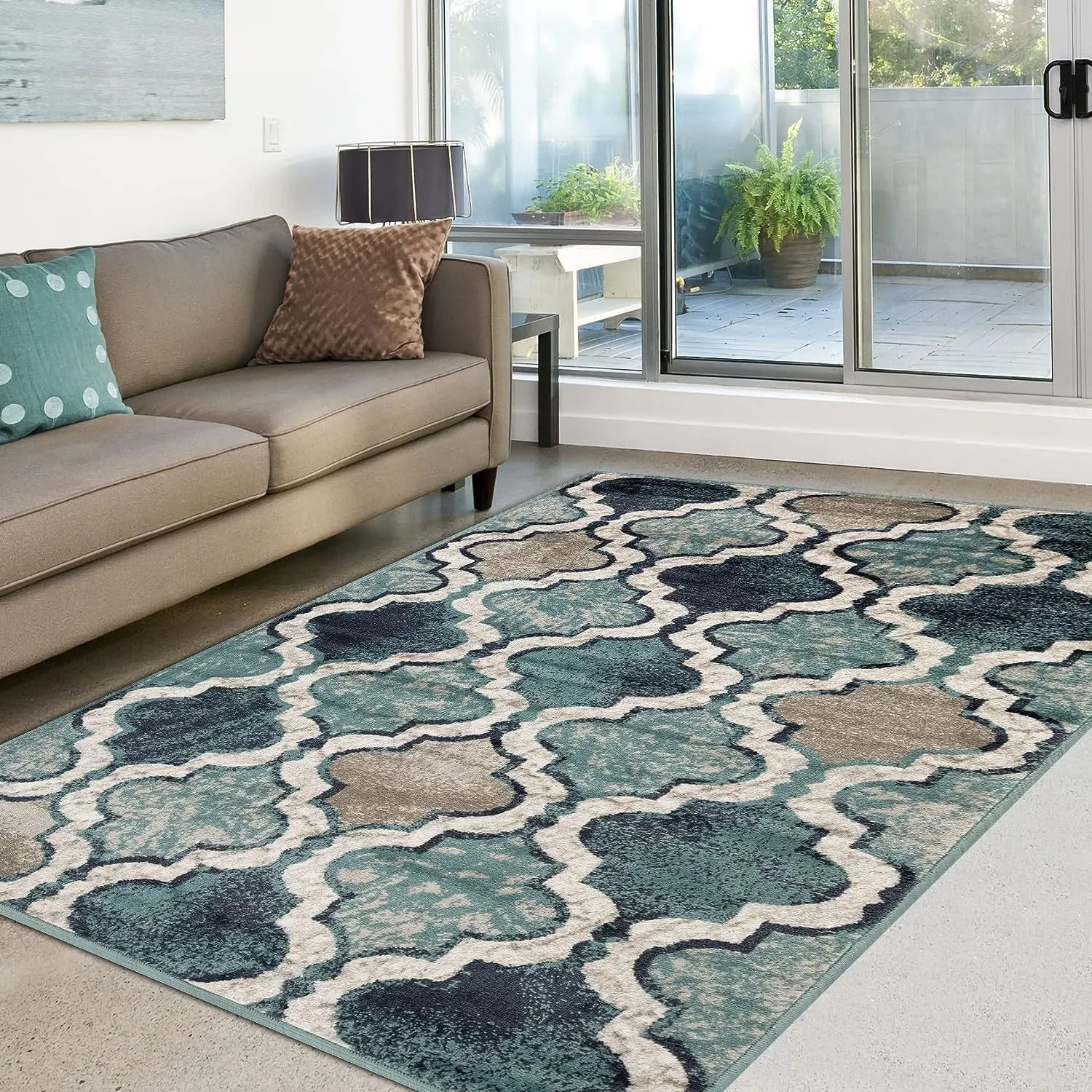 Superior Viking Modern Geometric Indoor Area Rug