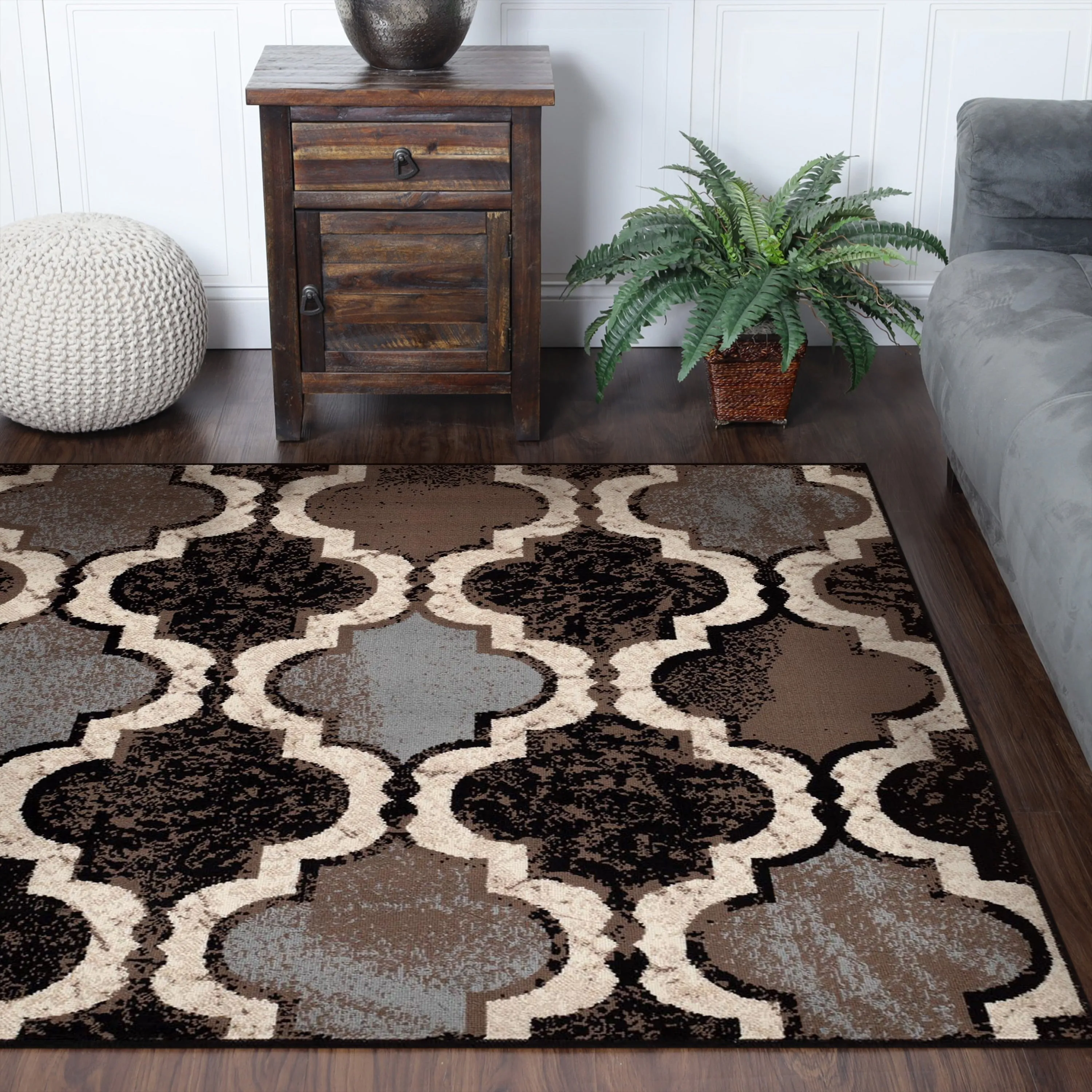 Superior Viking Modern Geometric Indoor Area Rug