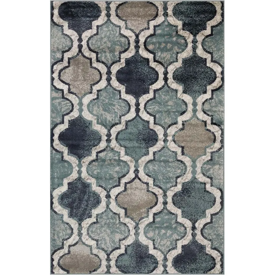 Superior Viking Modern Geometric Indoor Area Rug