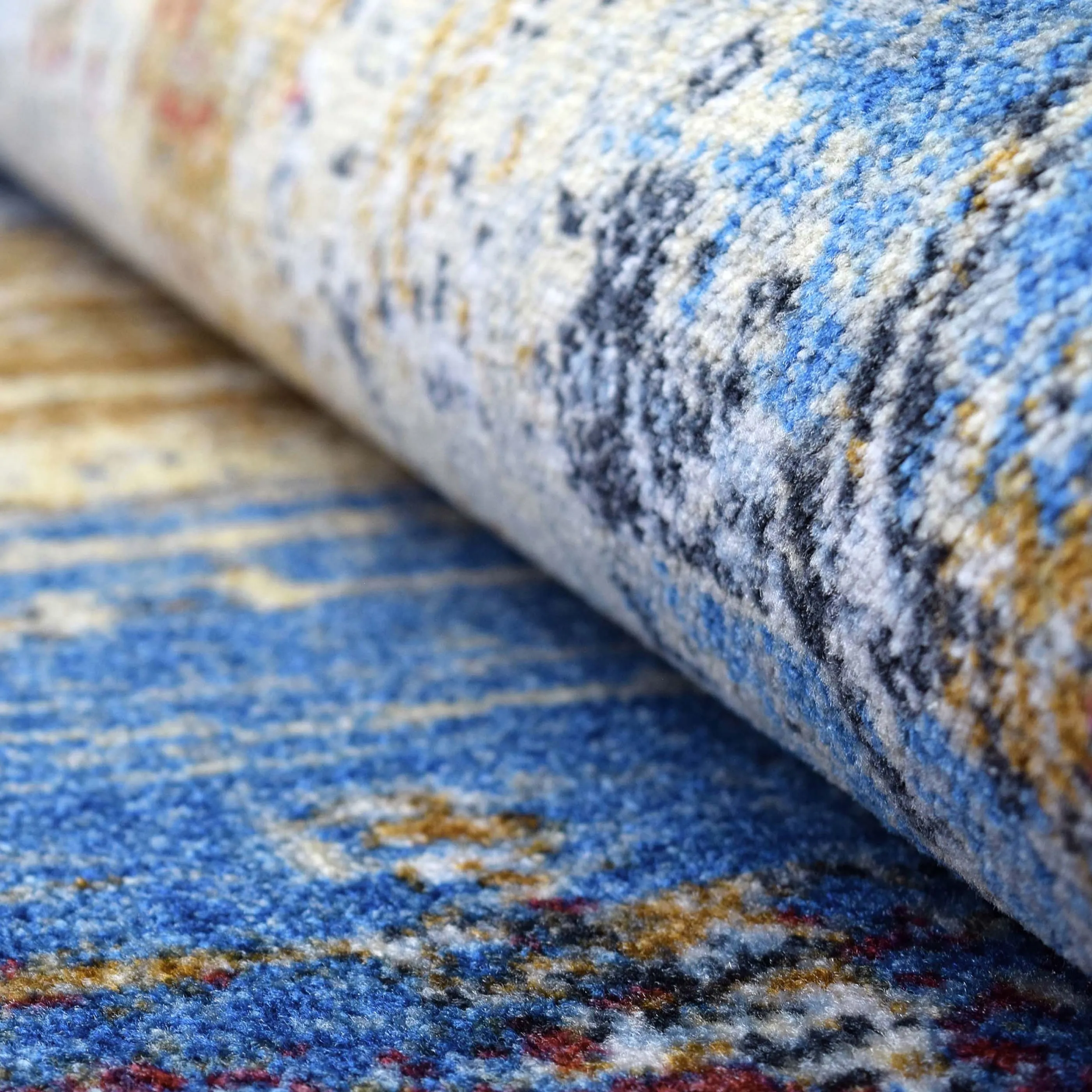 Superior Watley Printed Non-Slip Washable Indoor Area Rug