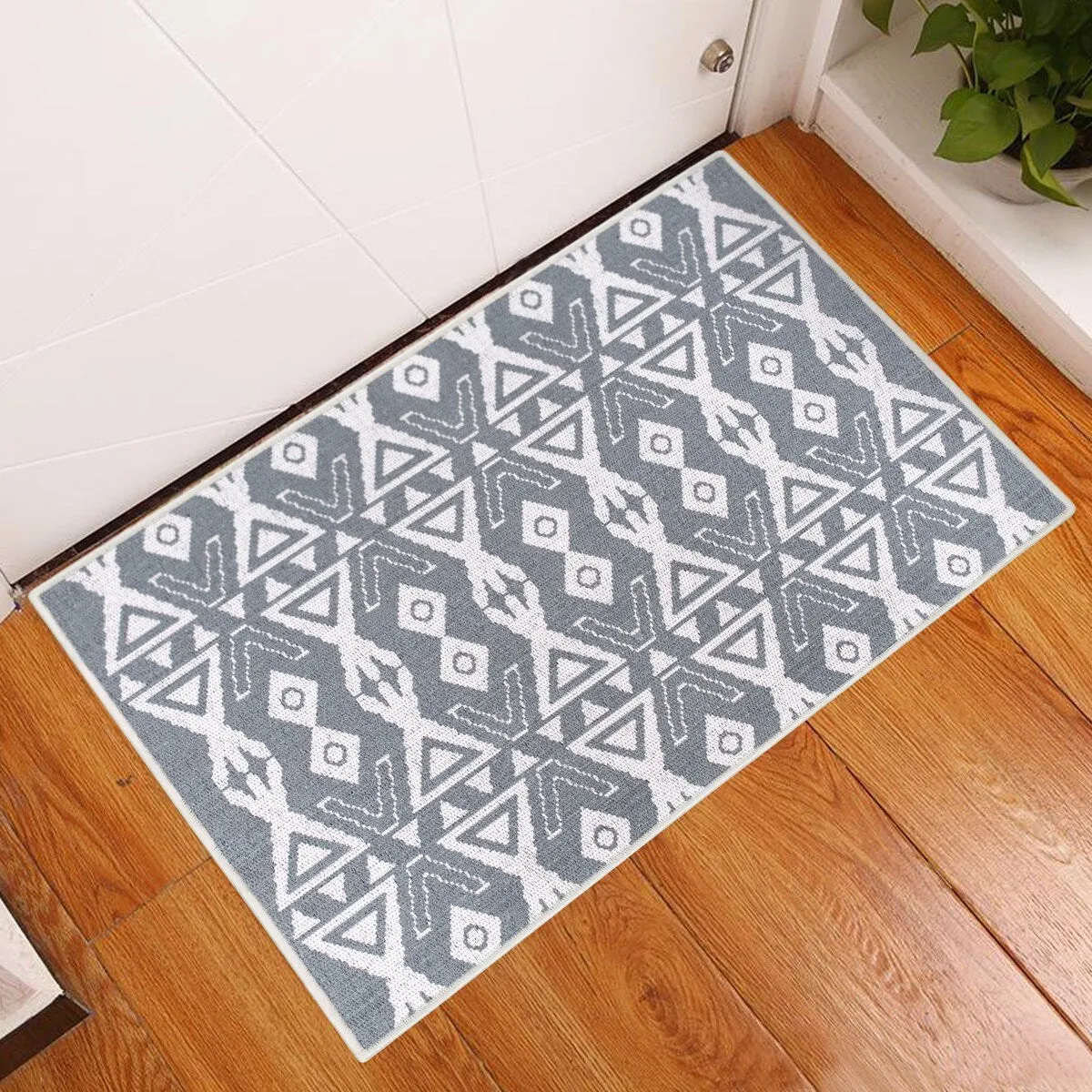 Sussexhome Heavy Duty Ultra Thin Non Slip Washable Cotton Indoor Rug - 2' x 3'