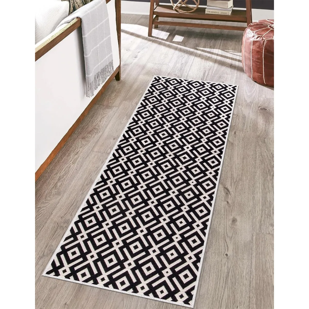 SussexHome Non-skid Ultra-thin Blended Runner Rug - 20 x 59
