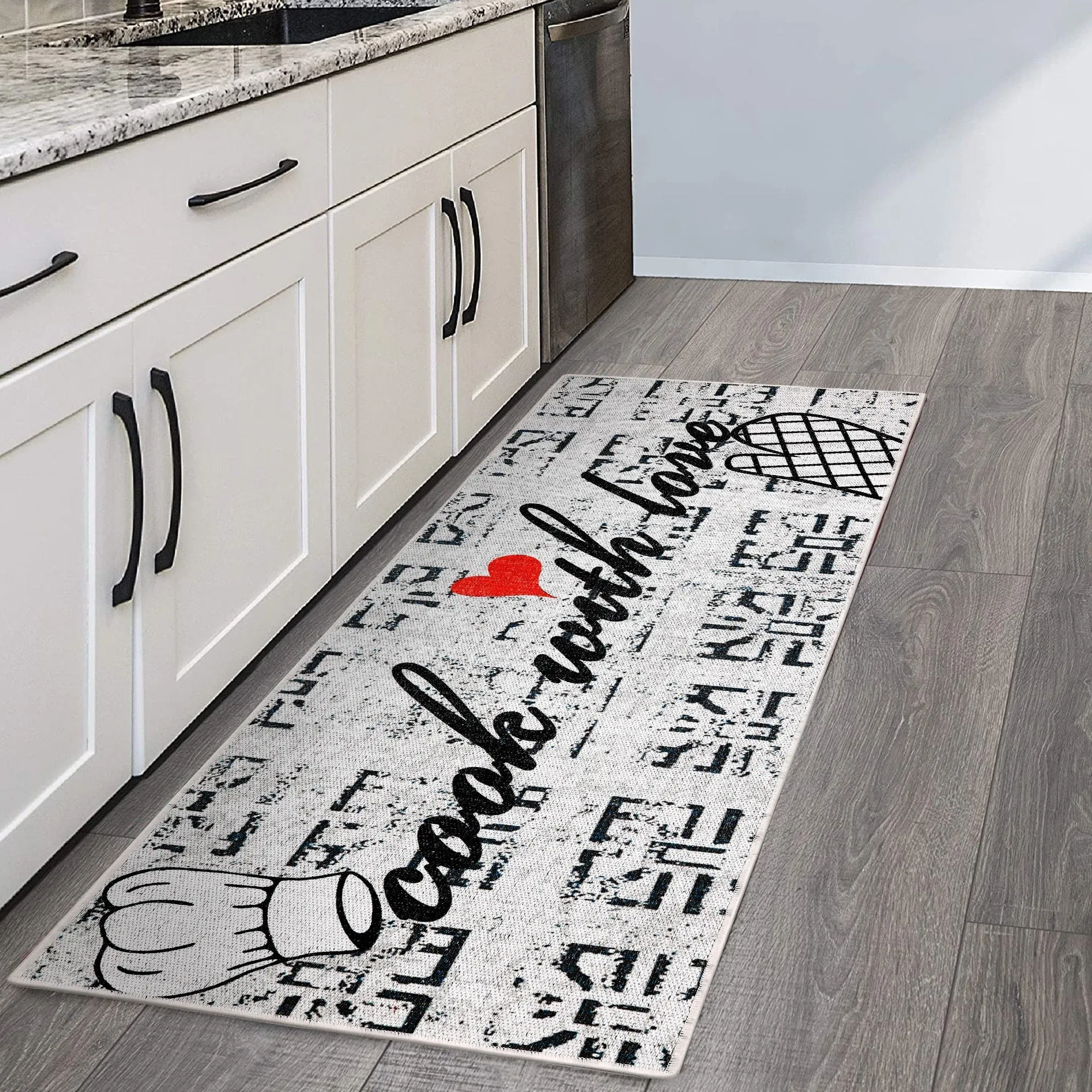 SussexHome Non-skid Ultra-thin Blended Runner Rug - 20 x 59
