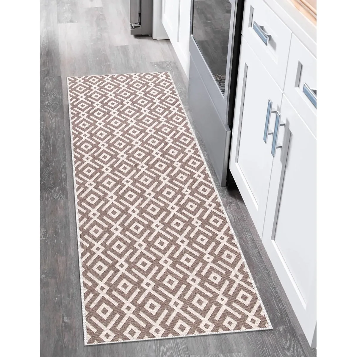 SussexHome Non-skid Ultra-thin Blended Runner Rug - 20 x 59