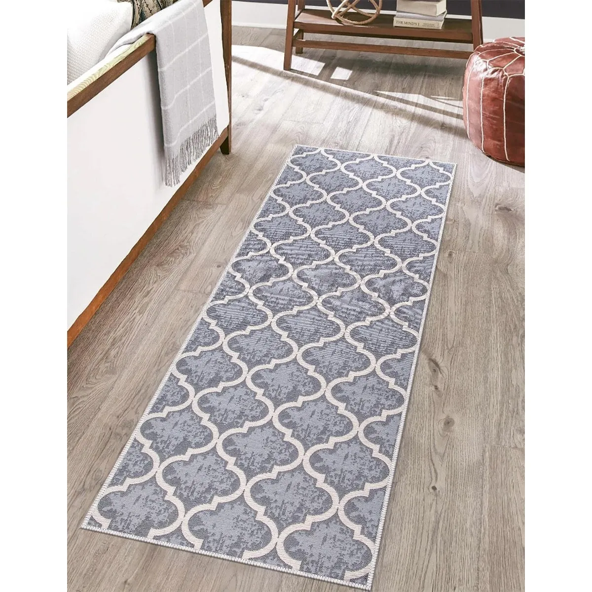 SussexHome Non-skid Ultra-thin Blended Runner Rug - 20 x 59
