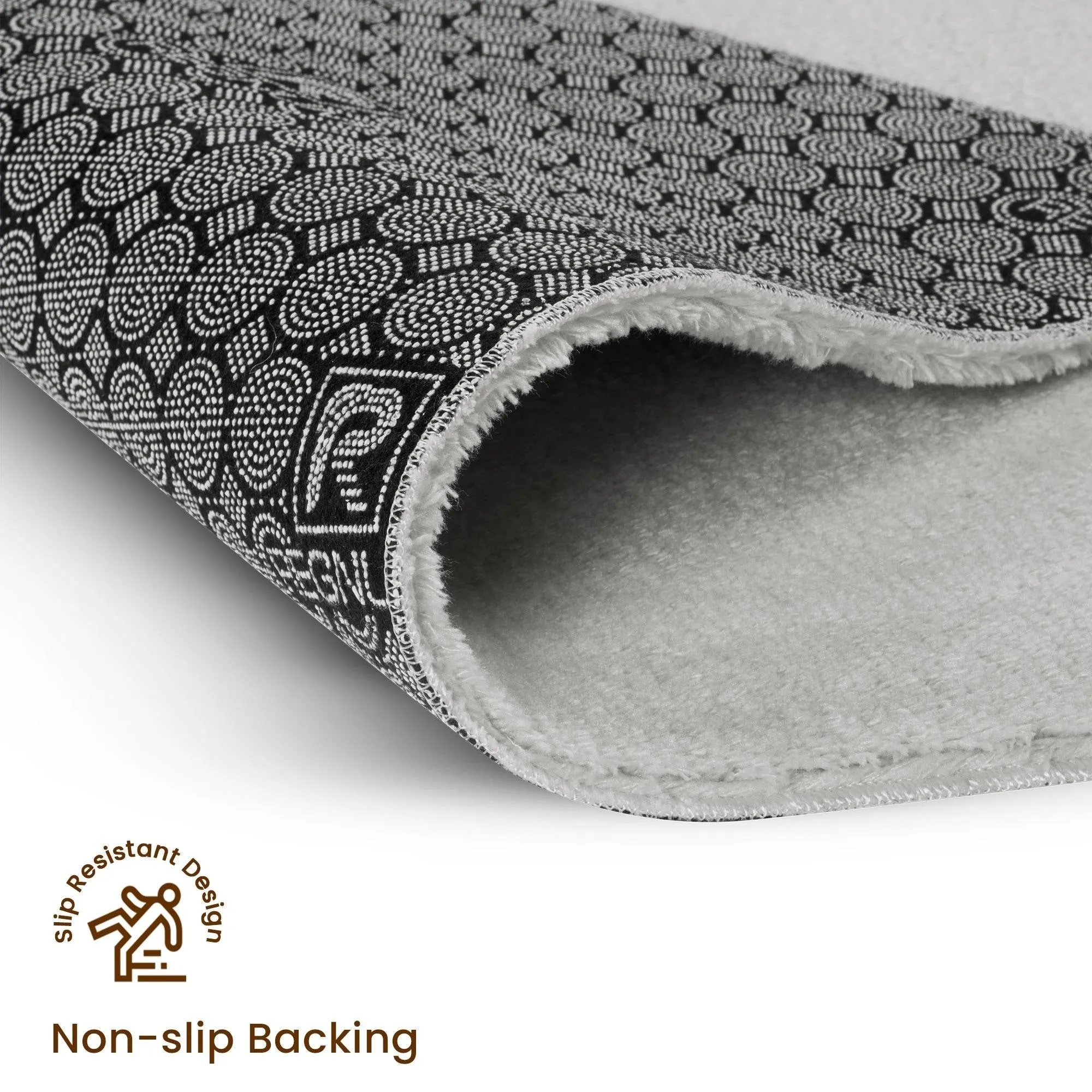 SussexHome Non-skid Ultra-thin Blended Runner Rug - 20 x 59