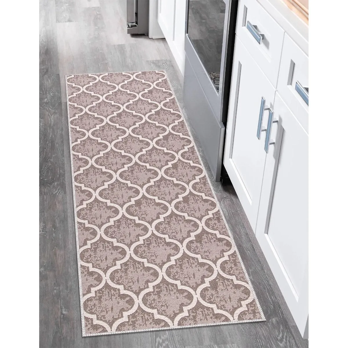 SussexHome Non-skid Ultra-thin Blended Runner Rug - 20 x 59