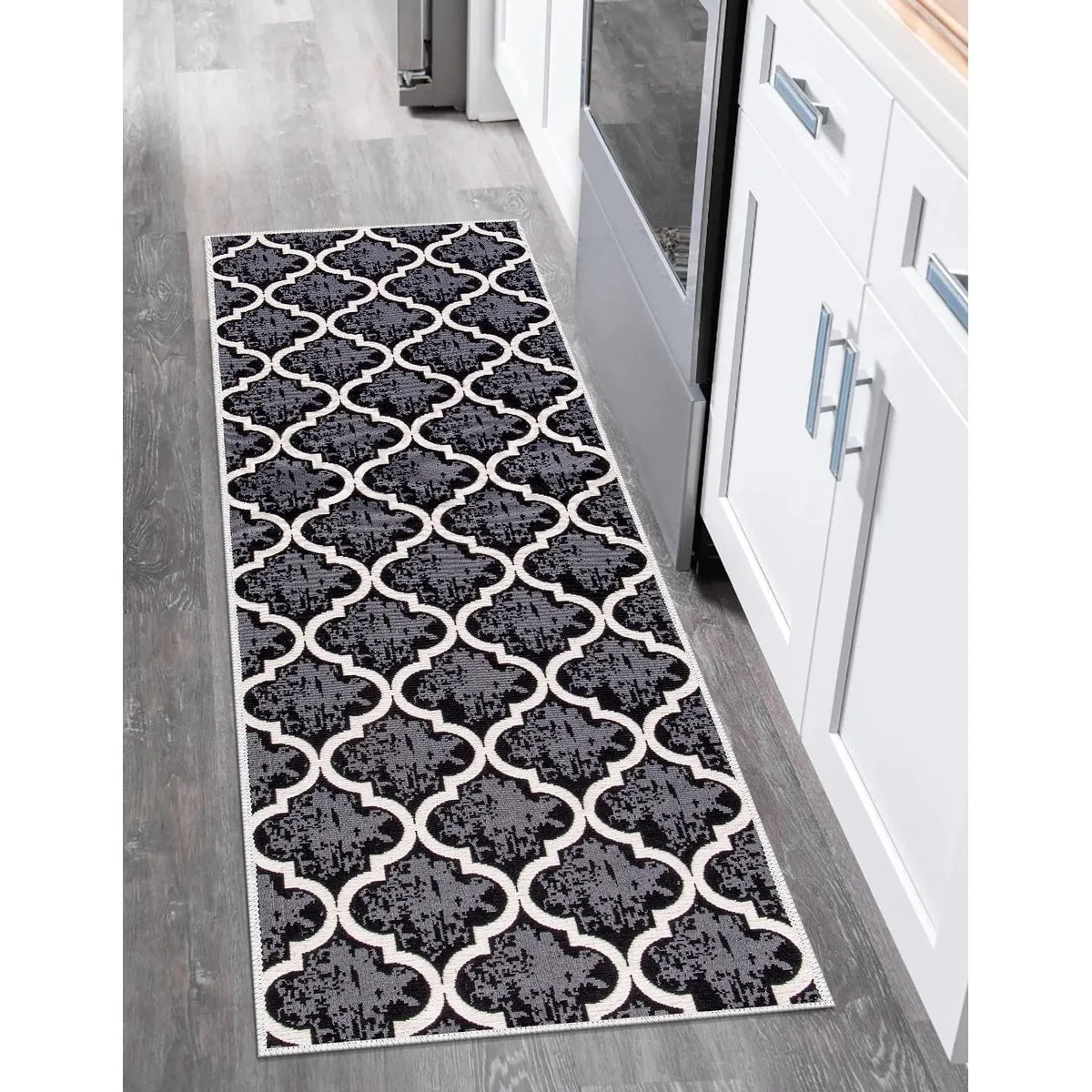 SussexHome Non-skid Ultra-thin Blended Runner Rug - 20 x 59