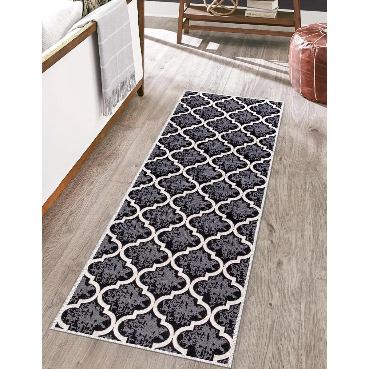 SussexHome Non-skid Ultra-thin Blended Runner Rug - 20 x 59