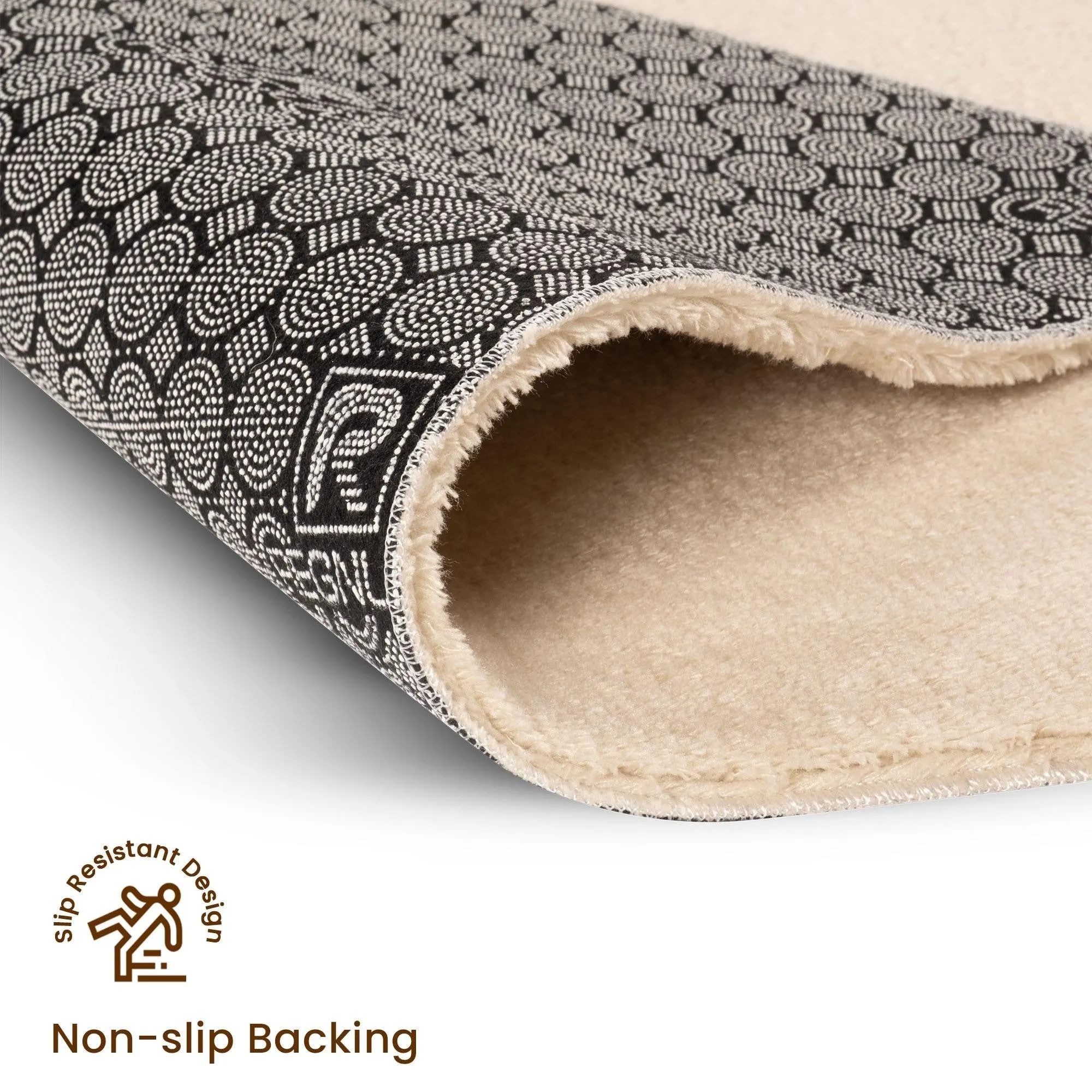 SussexHome Non-skid Ultra-thin Blended Runner Rug - 20 x 59