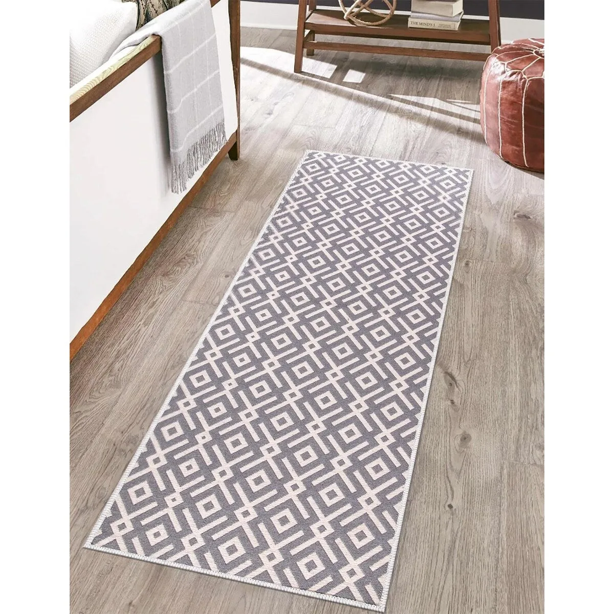 SussexHome Non-skid Ultra-thin Blended Runner Rug - 20 x 59